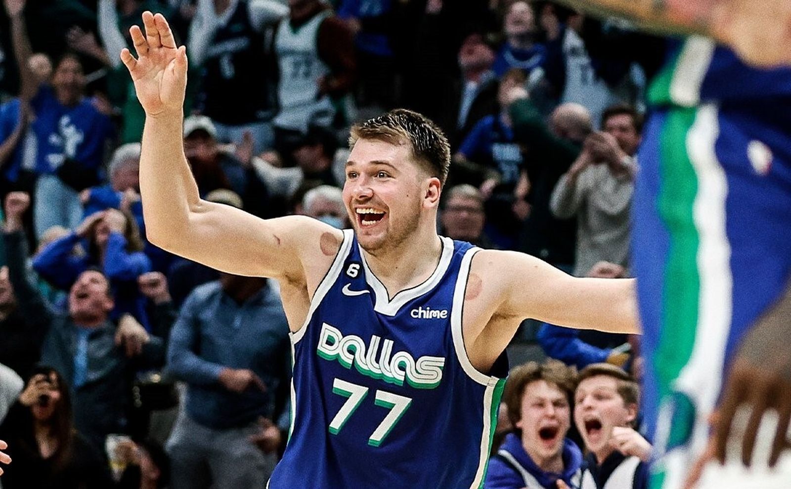 Luka Doncic, durante el partido estelar contra los Knicks.