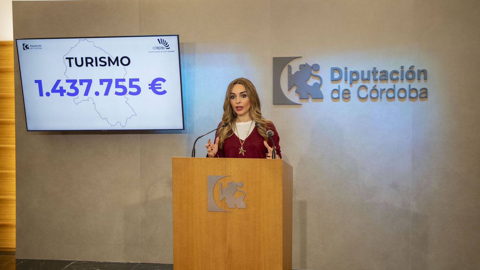 Narci Ruiz presenta el presupuesto para 2026 de la Delegación de Turismo de la Diputación de Córdoba.