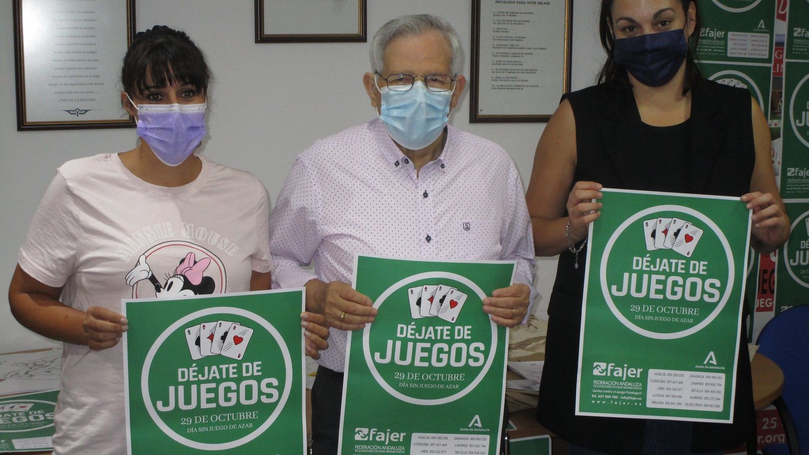 Campaña 'Déjate de juegos' de la asociación almeriense Indalajer