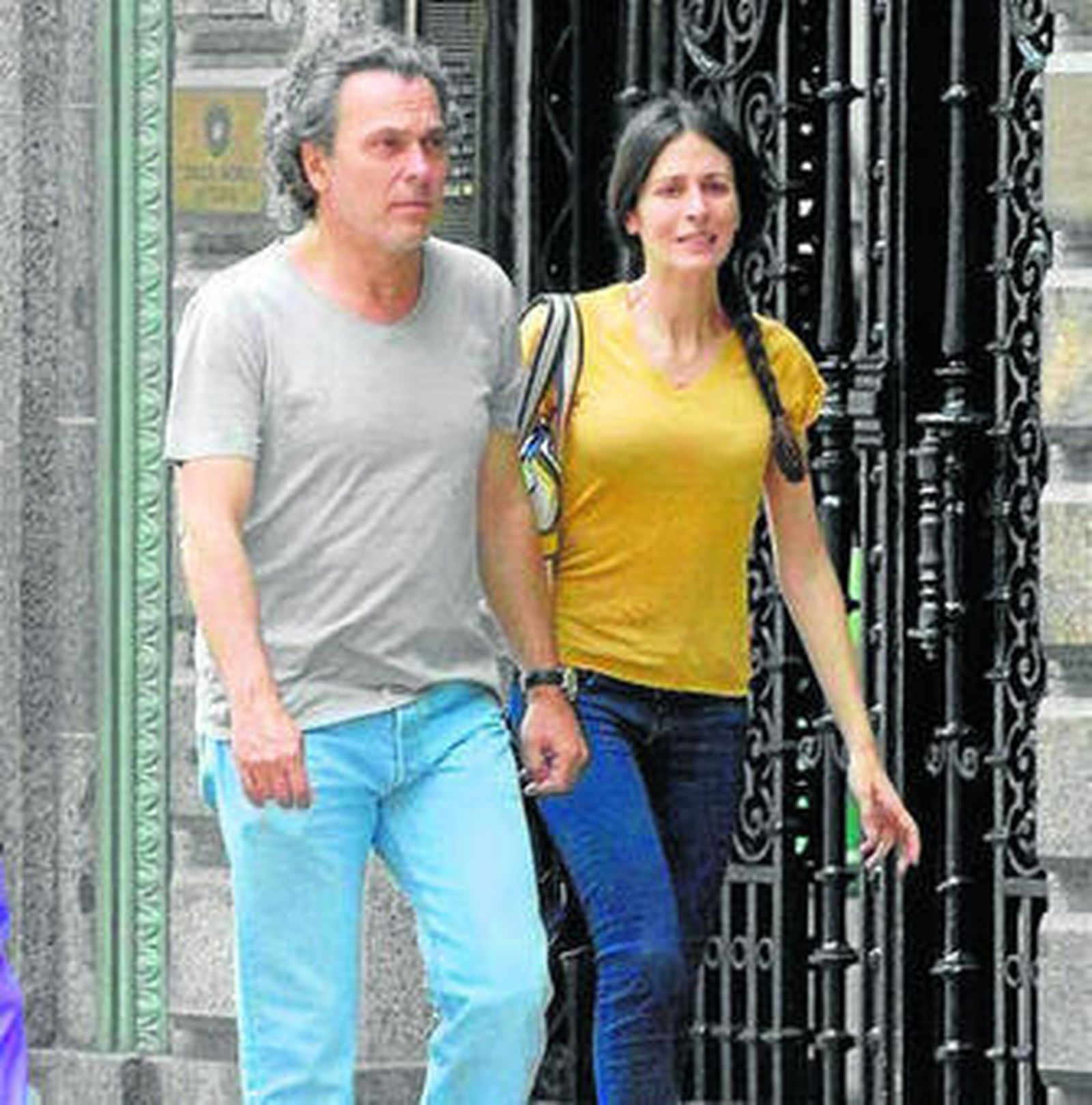 Coronado con su última novia, Elena González del Prado.