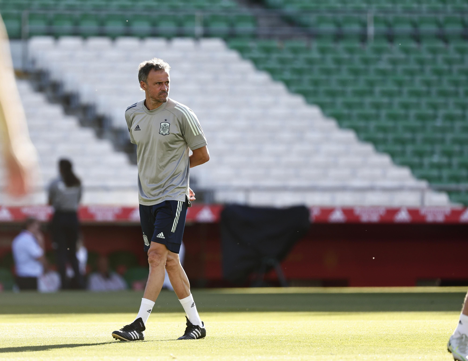 Las imágenes de la selección española en Sevilla