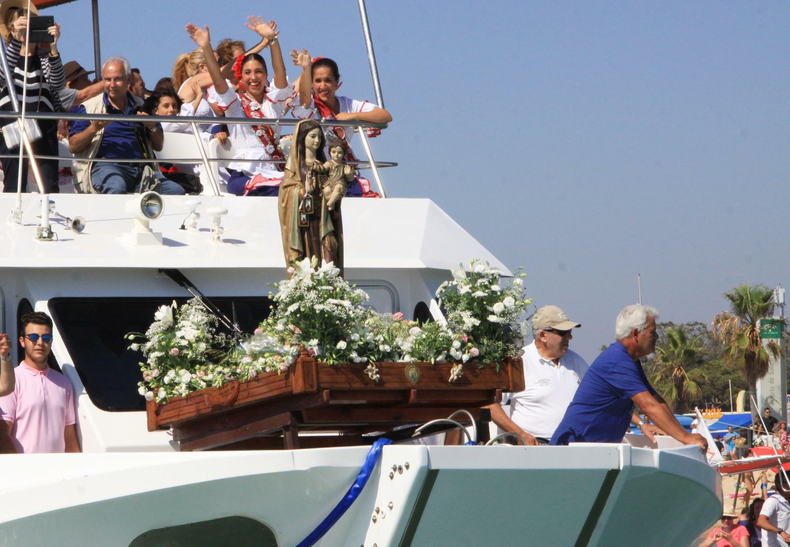 Procesión marinera y celebraciones de la Virgen del Carmen en Sancti Petri
