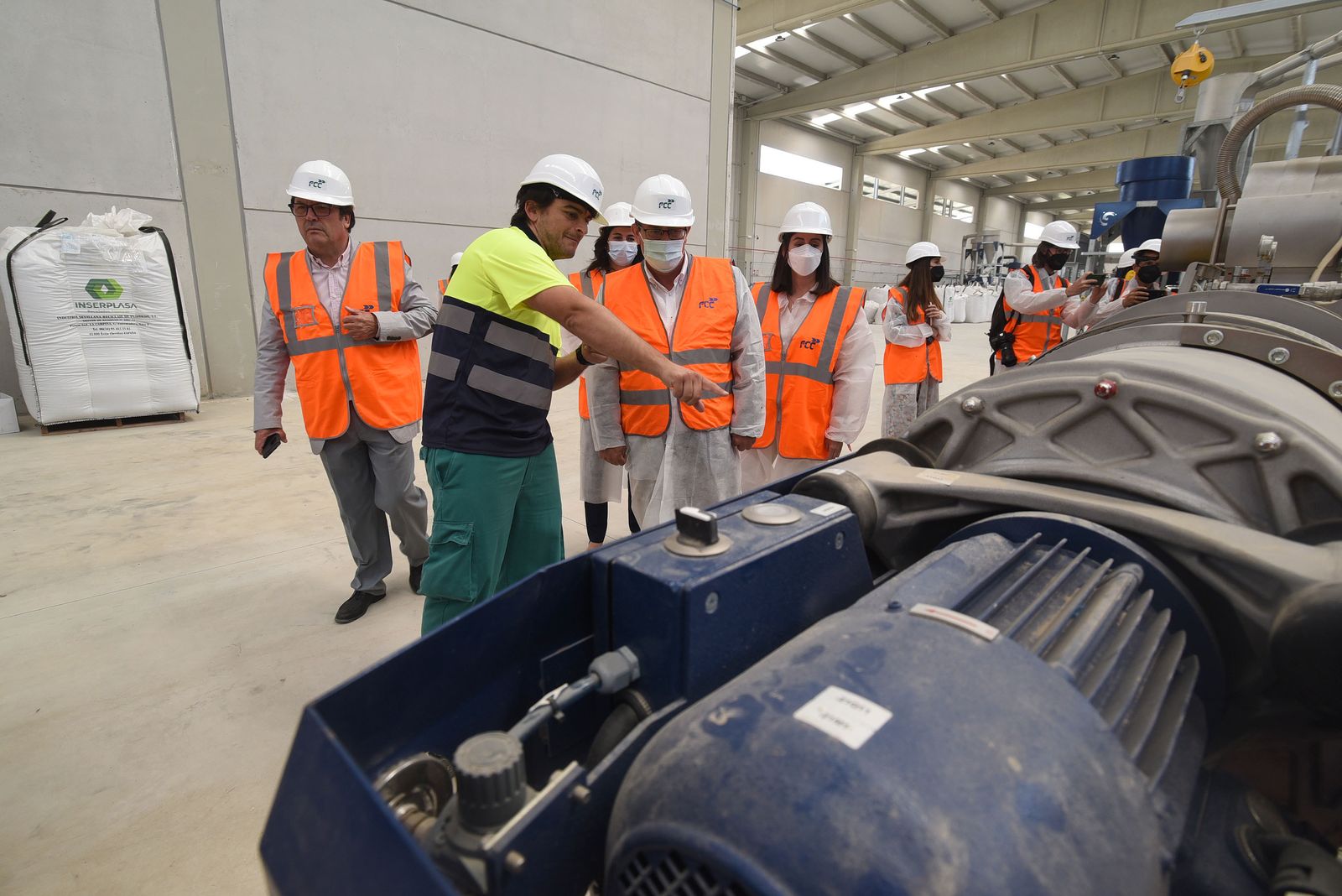 Visita a la central de residuos de Alhendín.
