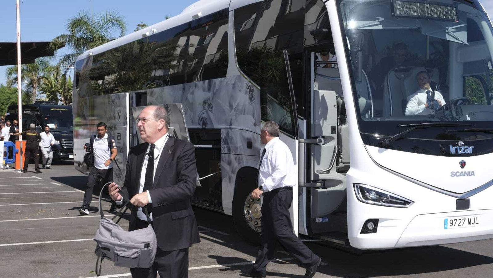 La llegada del Real Madrid a Almería en imágenes