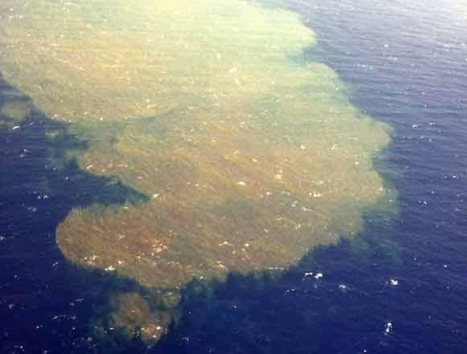 Las erupciones submarinas de El Hierro son visibles desde el espacio