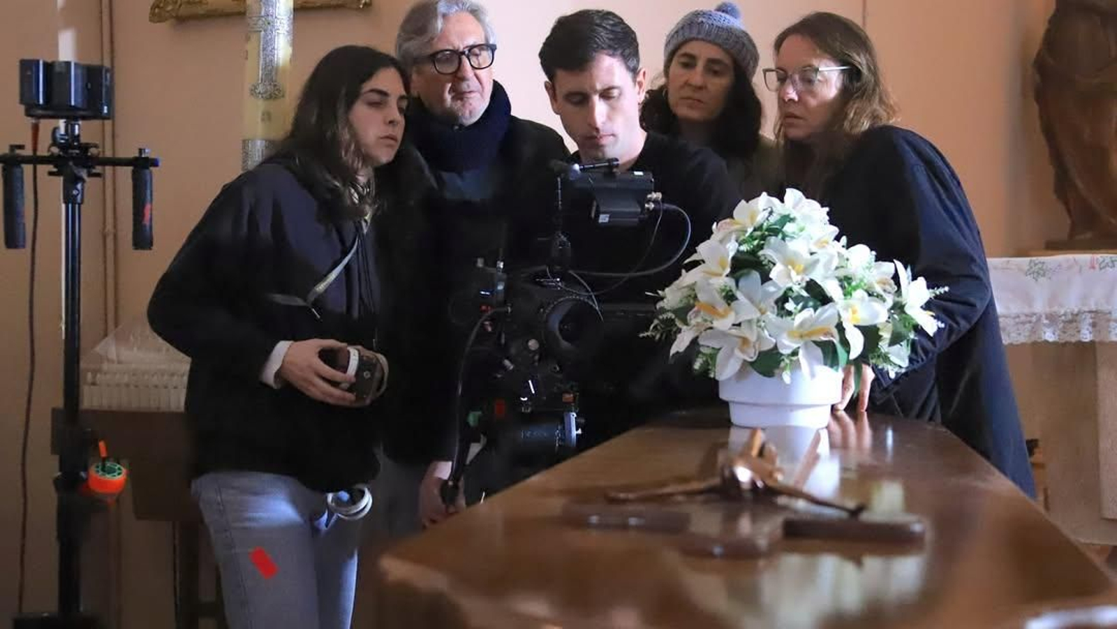 Rodaje del corto 'Por las venas'.