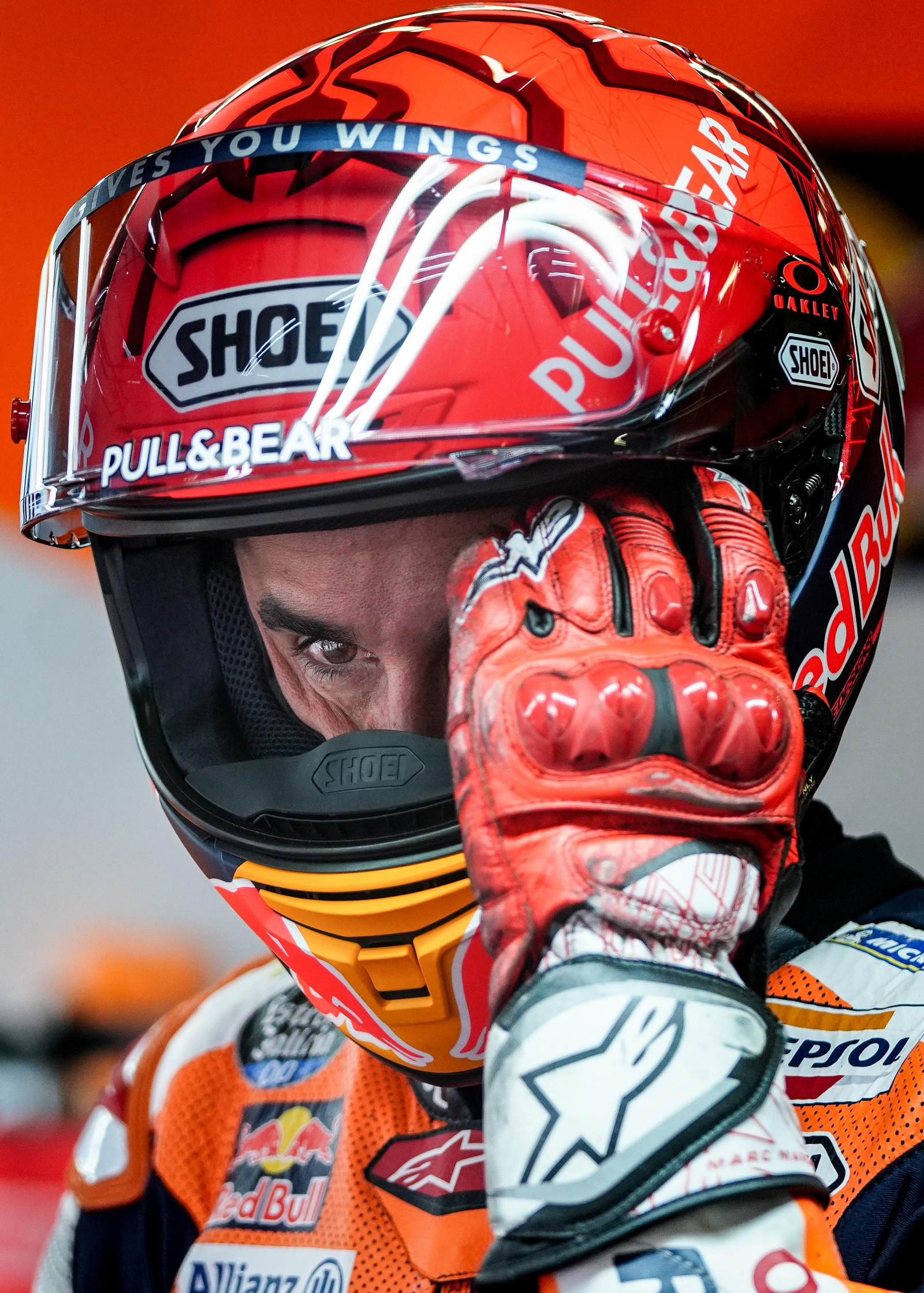 Marc Márquez sufre, como en 2011, un caso de diplopia en el ojo izquierdo.