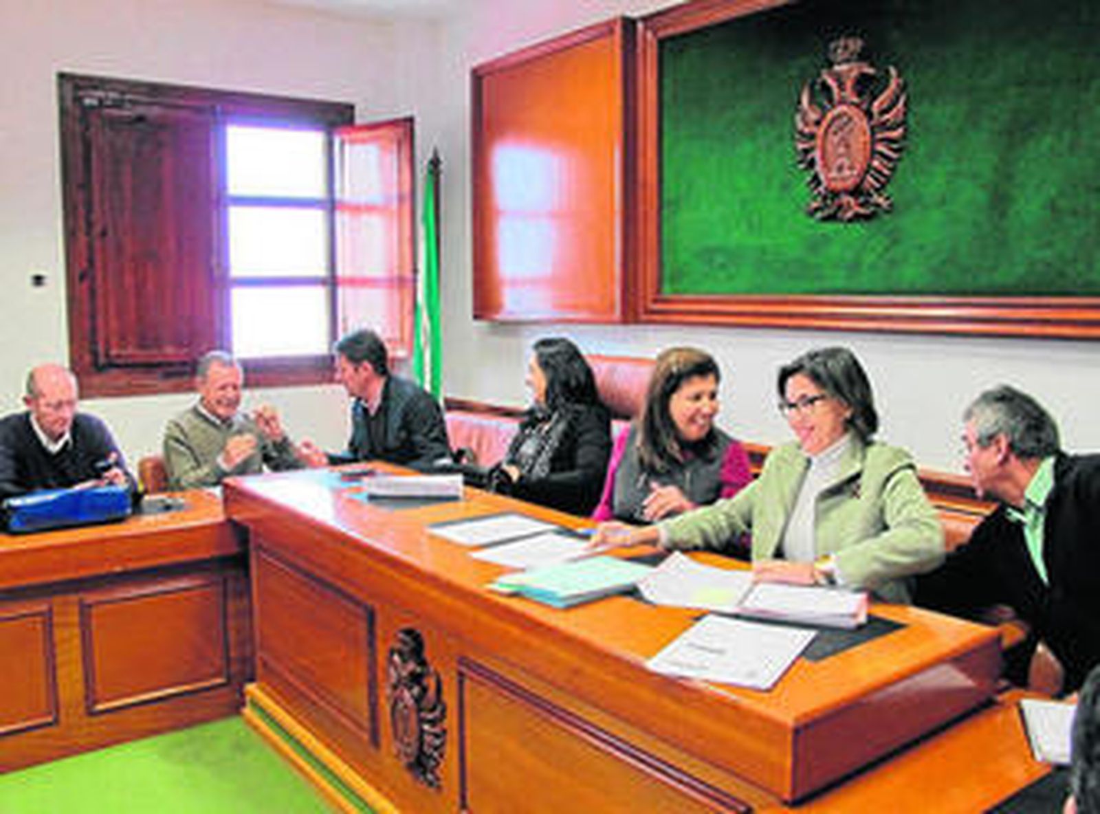 Uno de los momentos de la celebración del Pleno de ayer.