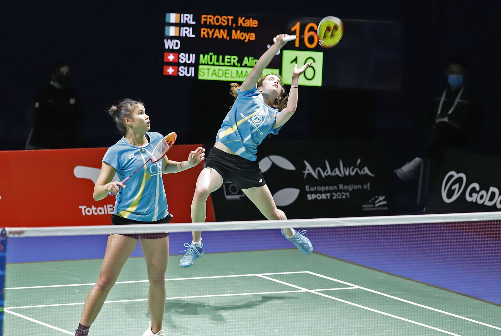 Las mejores imágenes de la jornada de bádminton del lunes en el Huelva 2021