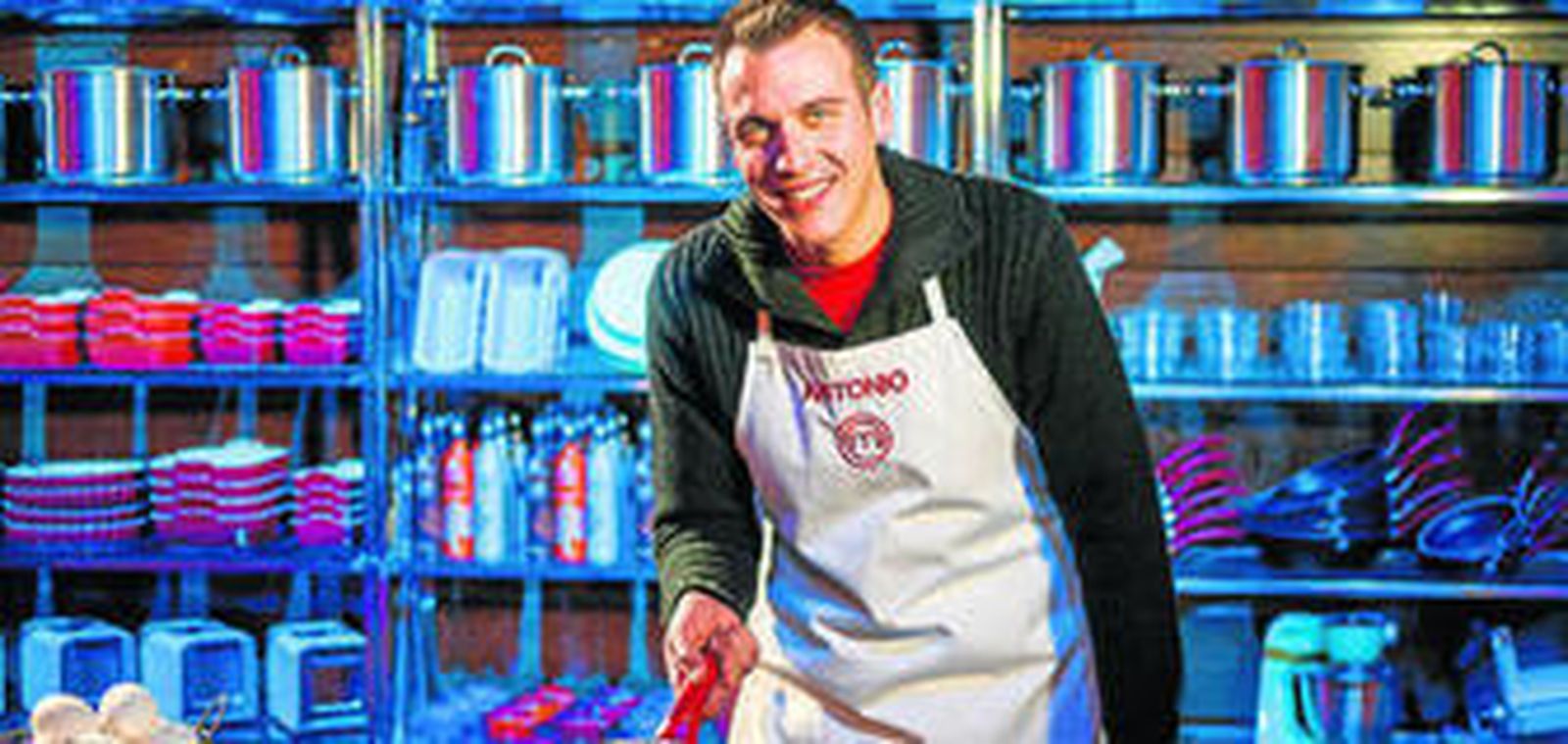 Antonio Romero, durante las grabaciones del concurso.