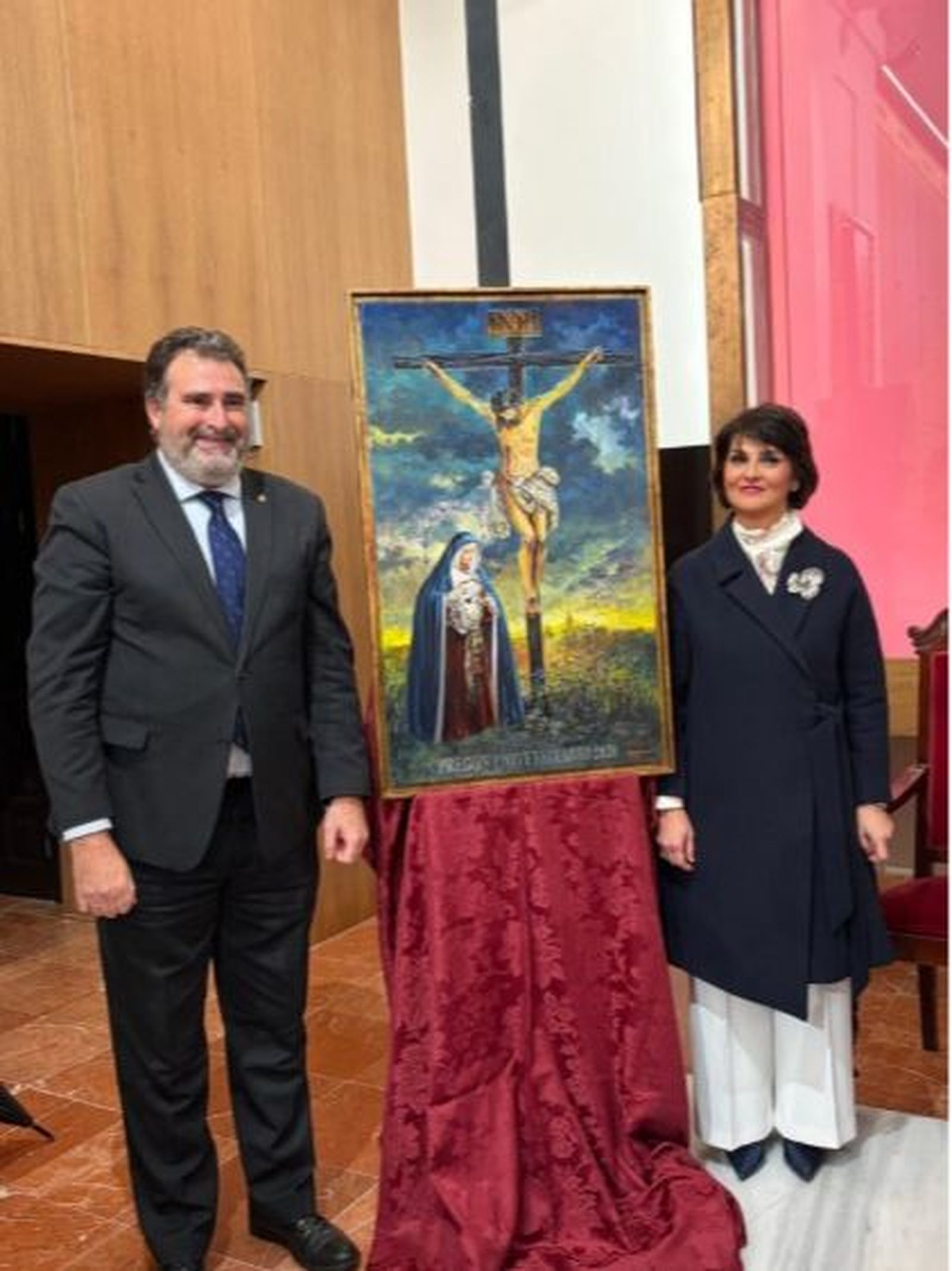 Acto de presentación del cartel en la casa hermandad