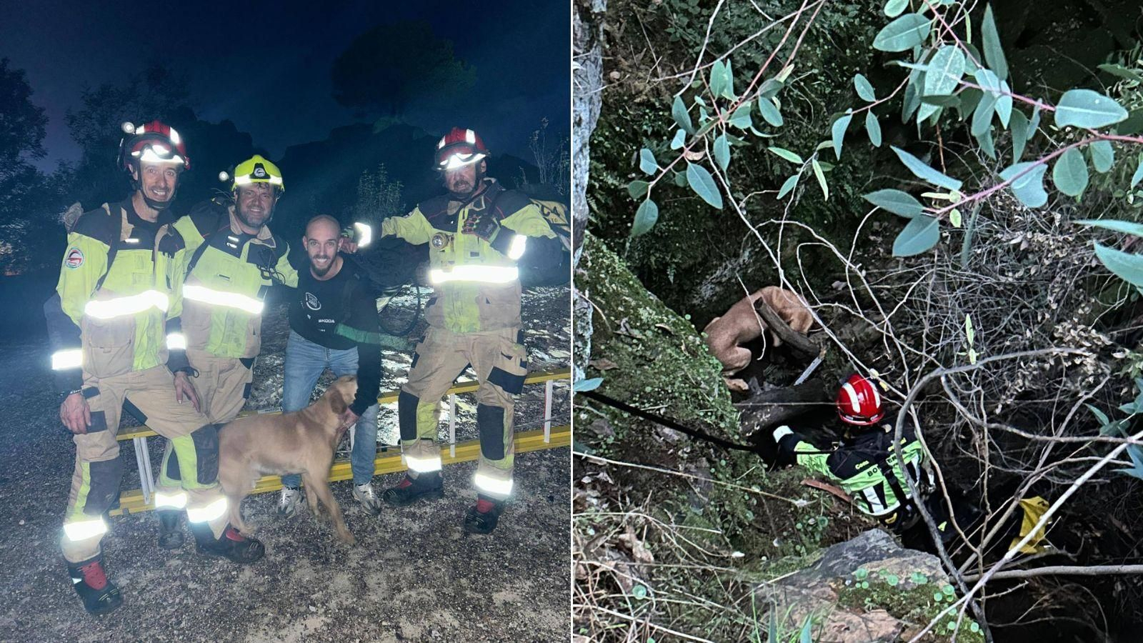 Rescate de Zeus ayer jueves.