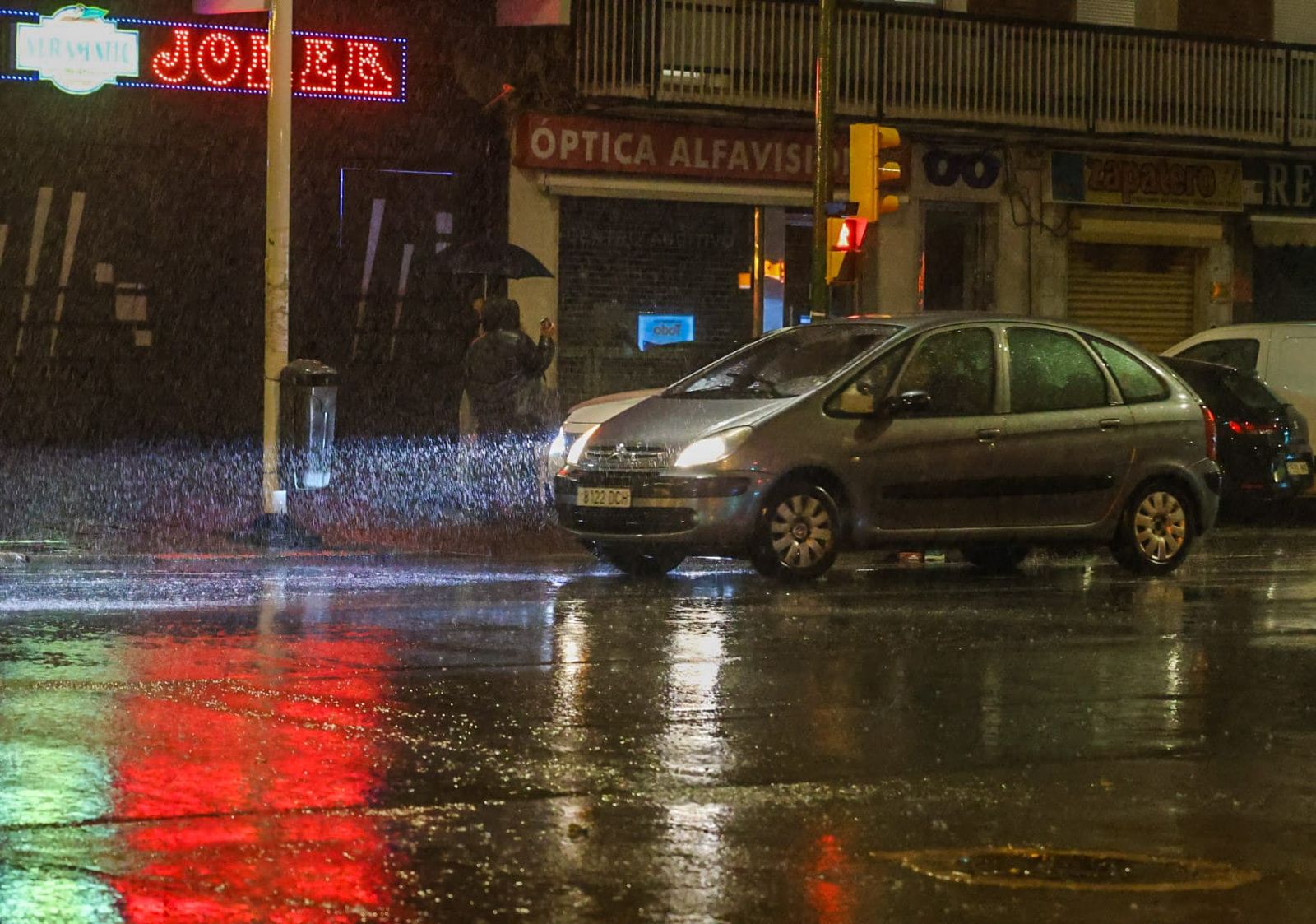 Lluvia este miércoles en Huelva.