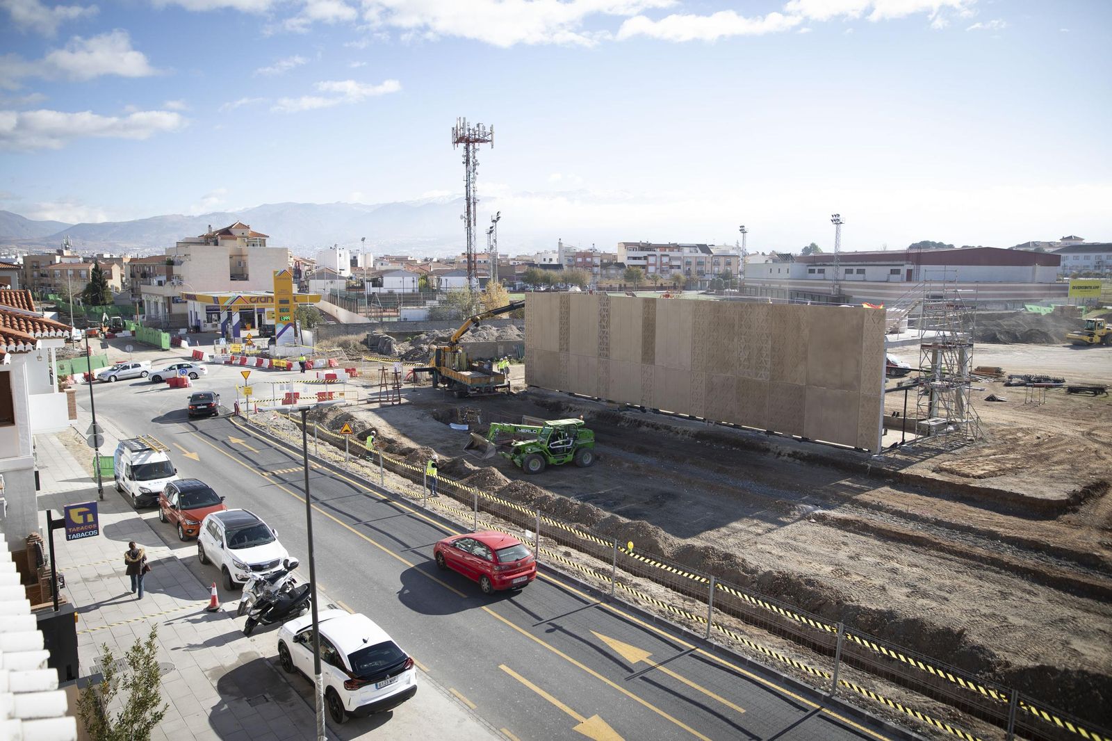 Imagen de archivo de las obras del Metro en Churriana de la Vega