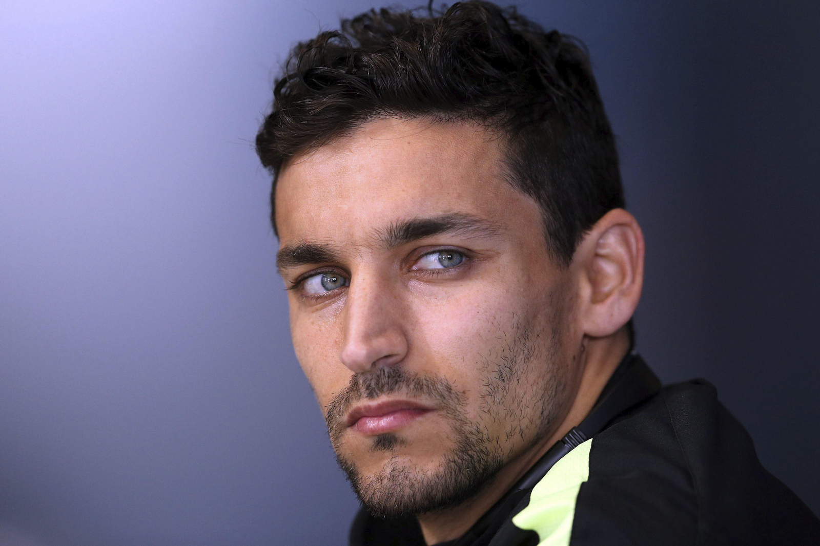 Jesús Navas, en vísperas de enfrentarse al Sevilla en Champions, en 2014.