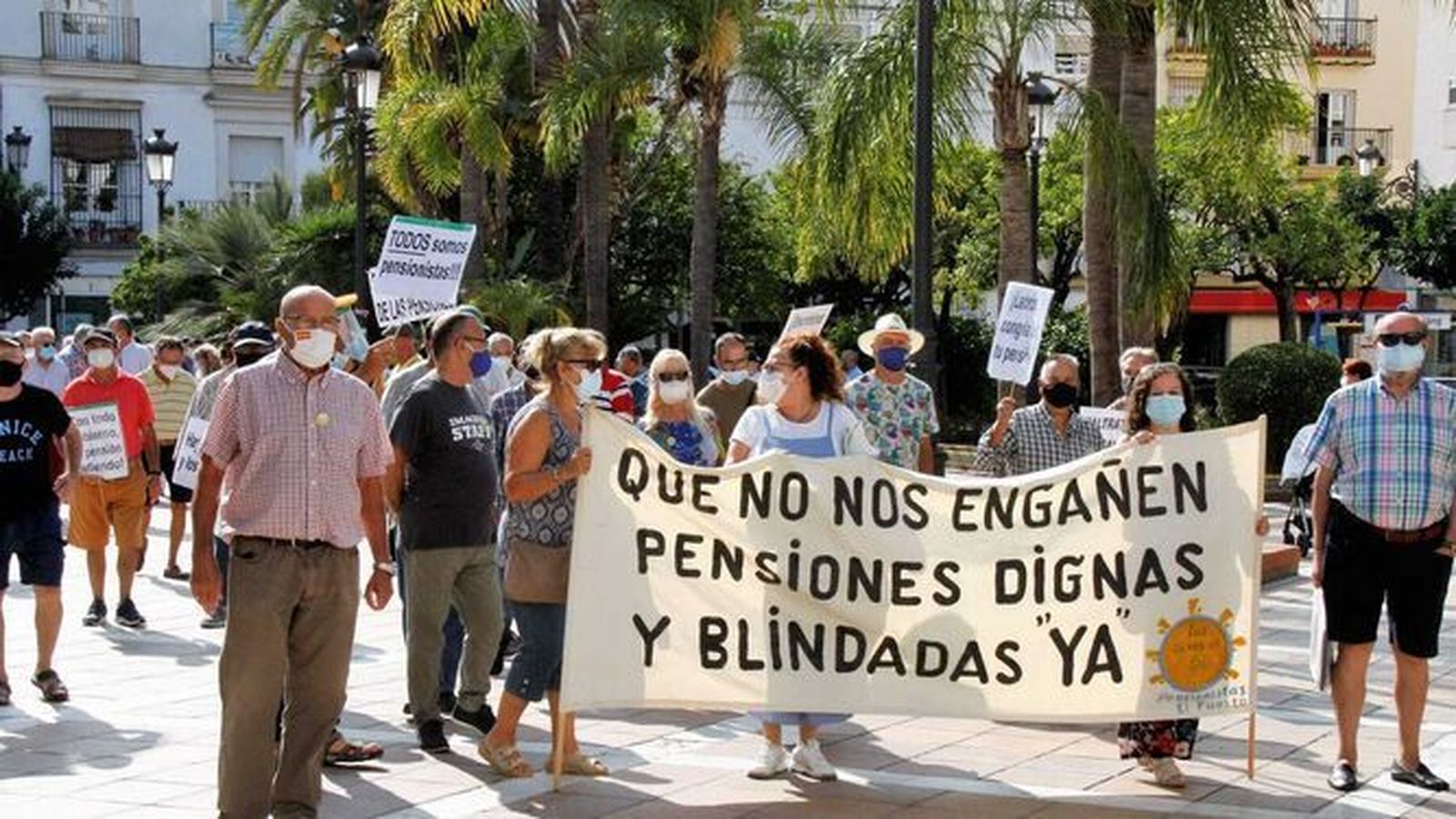 Una de las movilizaciones recientes del colectivo 'Los lunes al sol'.