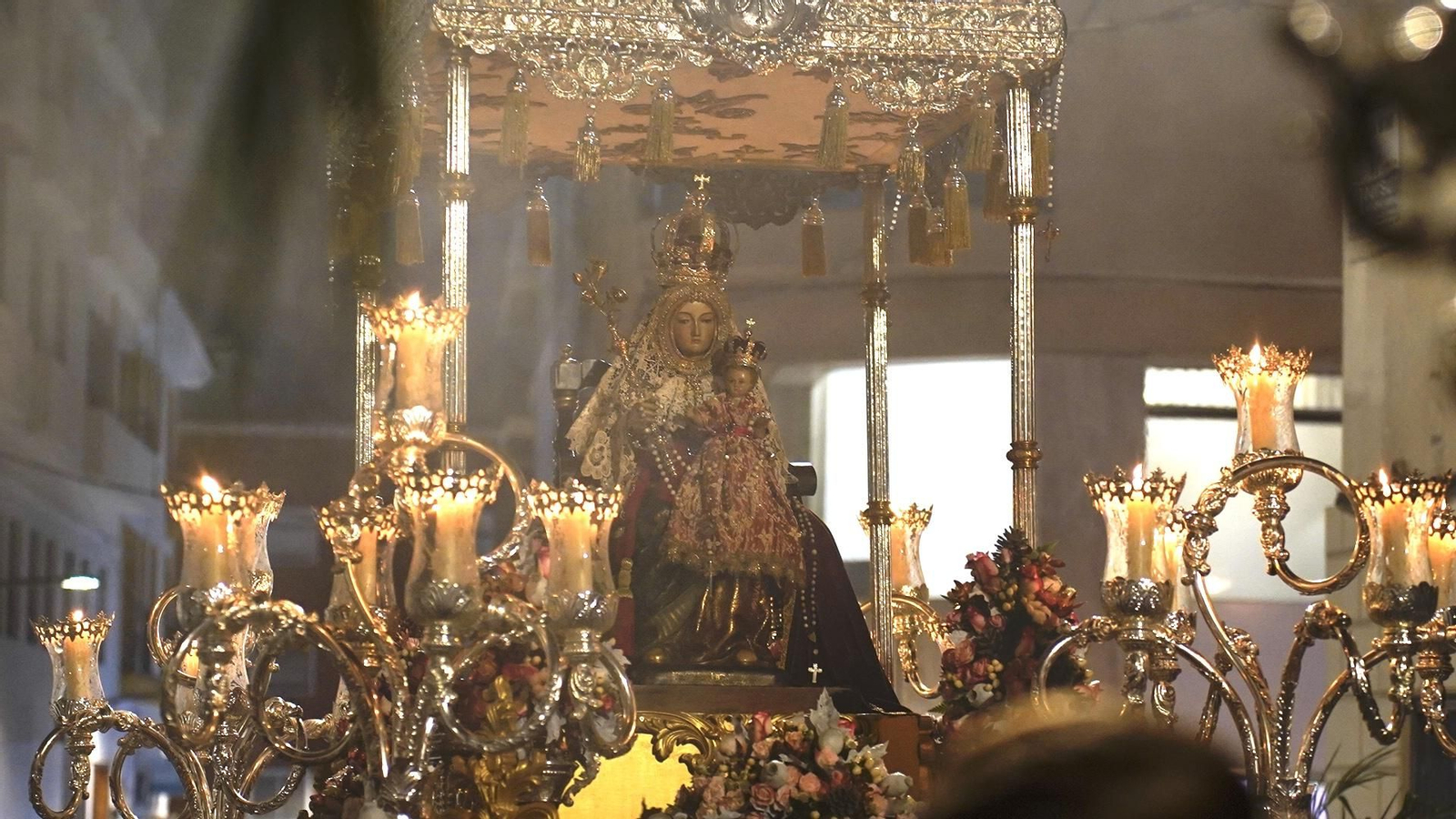 Fotografias de la procesión de la Virgen de Europa por las calles de Algeciras