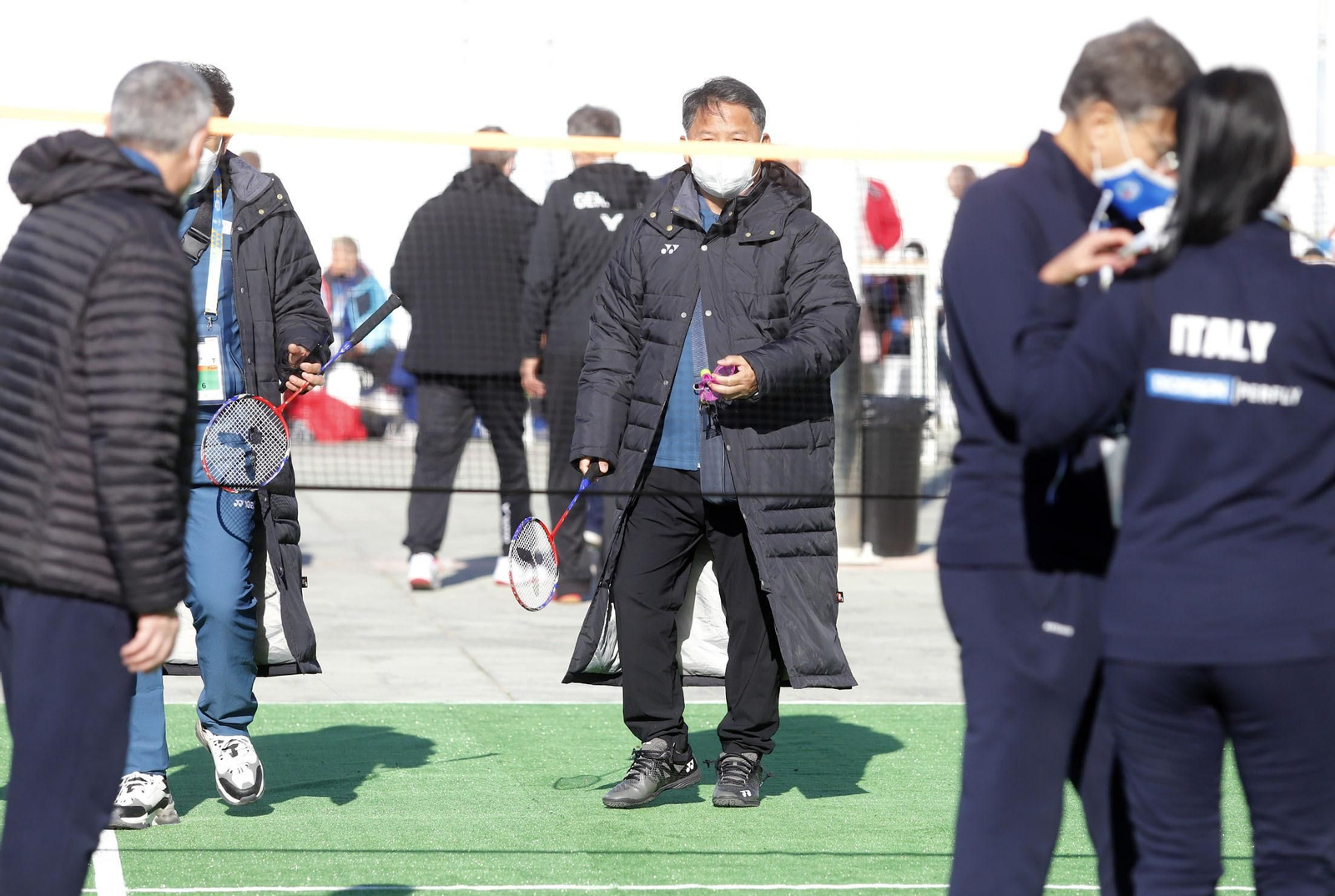 Imágenes del primer día de competición del Mundial senior de bádminton de Huelva 2021