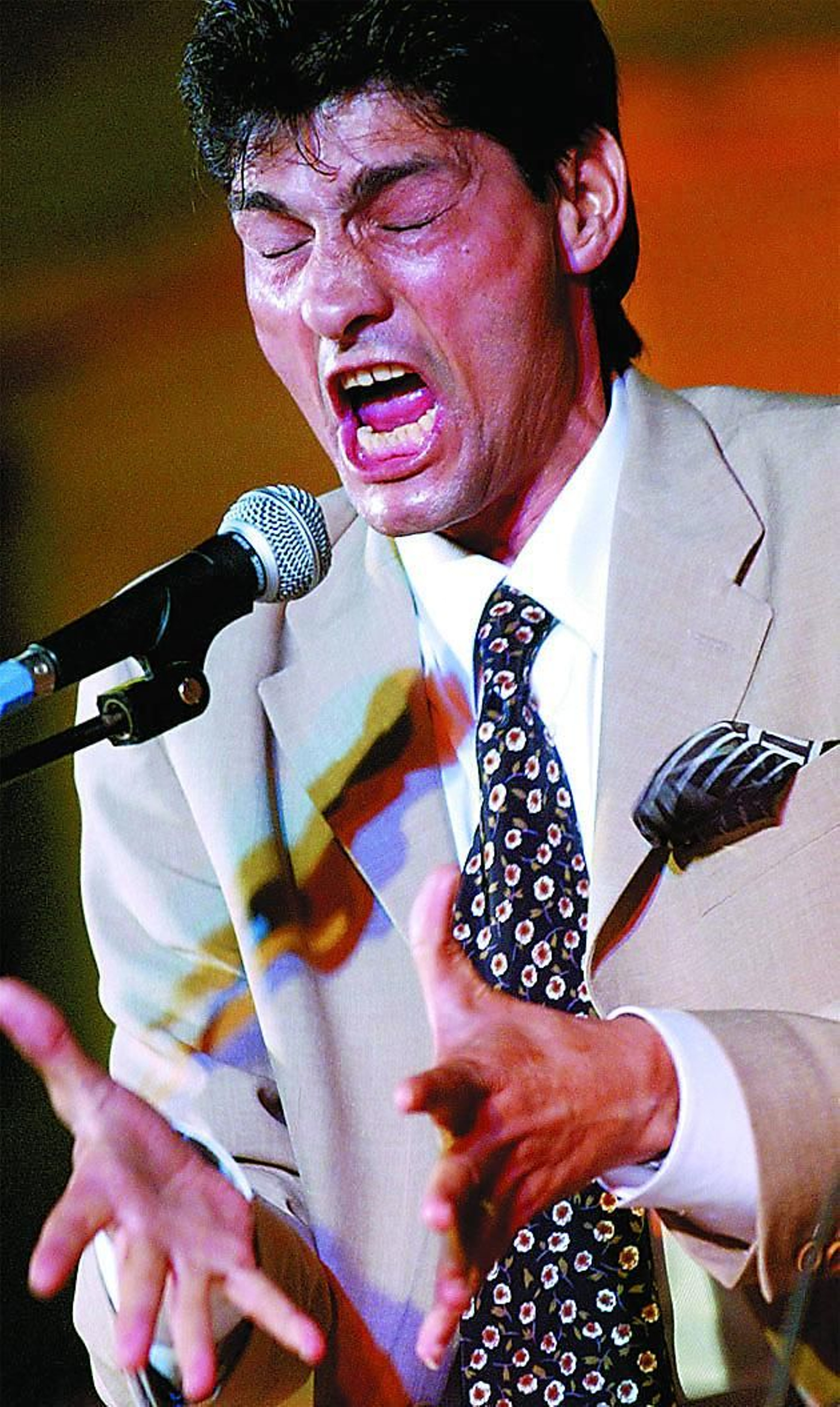 Antonio Agujetas, en el ciclo 'Familias cantaoras' en 2002. Antonio Agujetas, en el ciclo 'Familias cantaoras' en 2002.