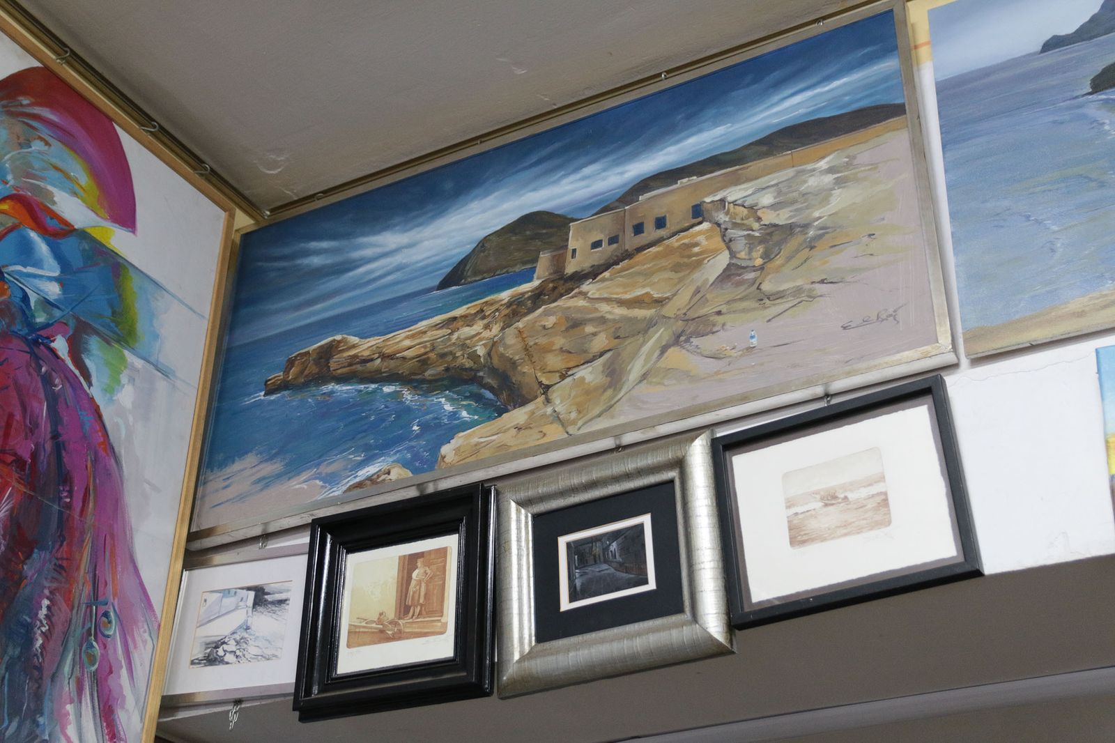 10. Obra del artista expuesta en el taller