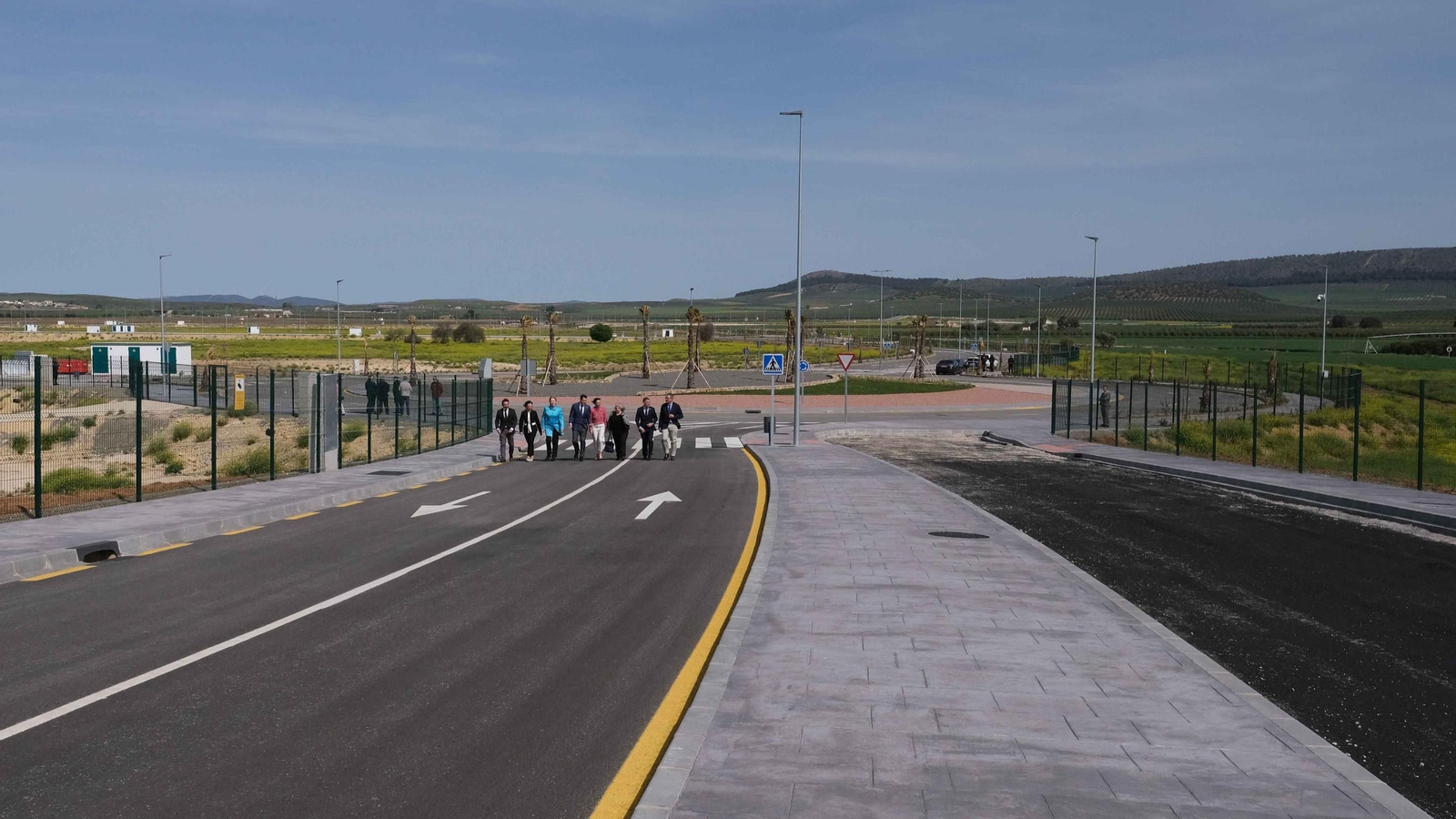Viarios y parcelas del Puerto Seco de Antequera, el parque logístico desarrollado por Groupe IDEC.