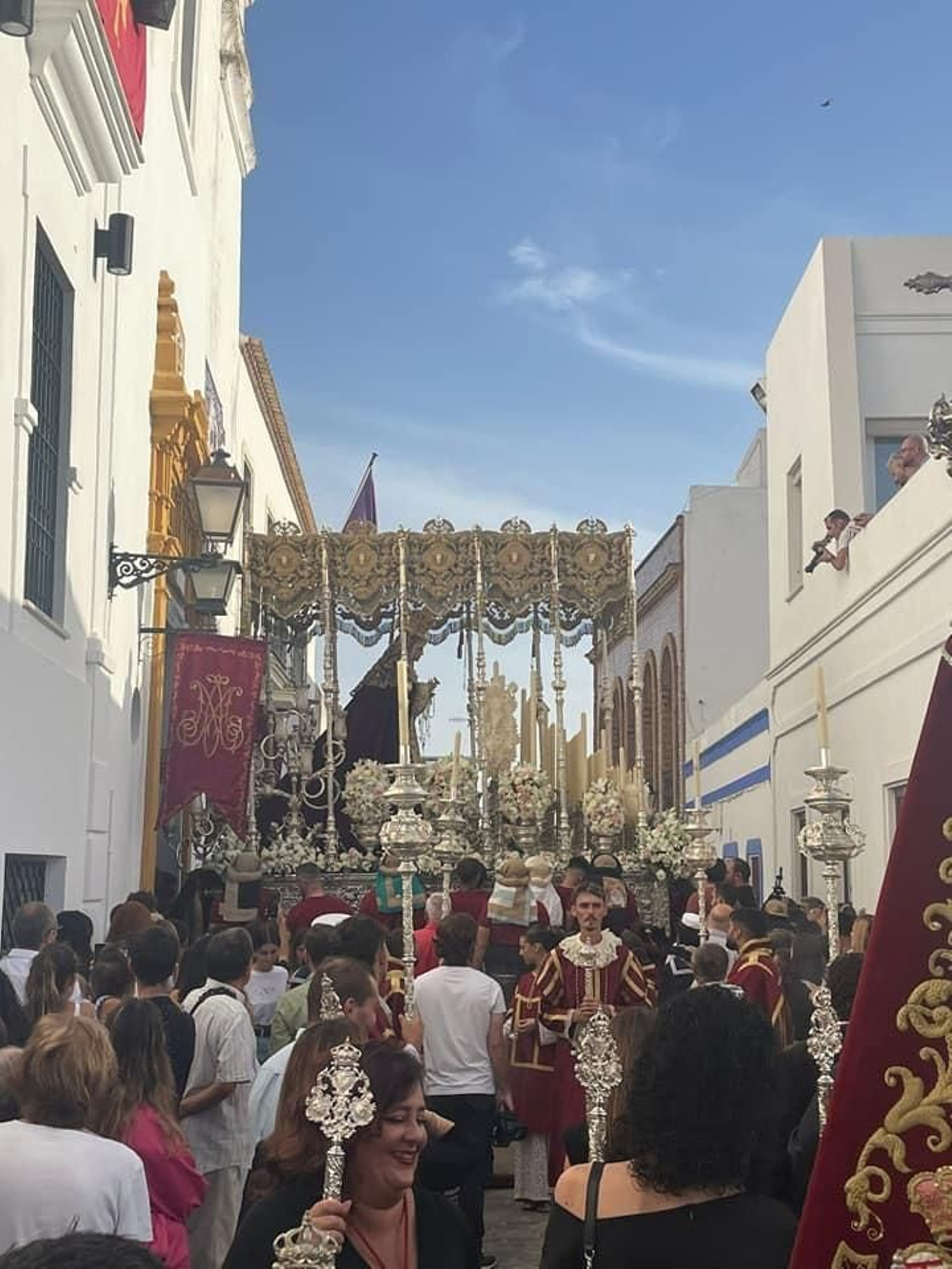 Salida extraordinaria de la Virgen del Rosario en Ayamonte.