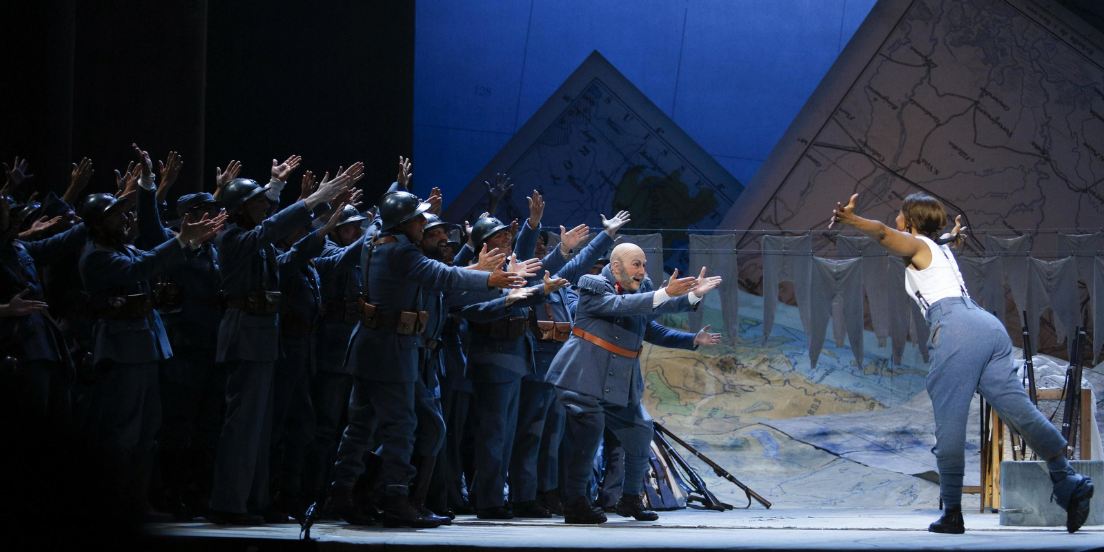 El ensayo general de la ópera 'La hija del regimiento'