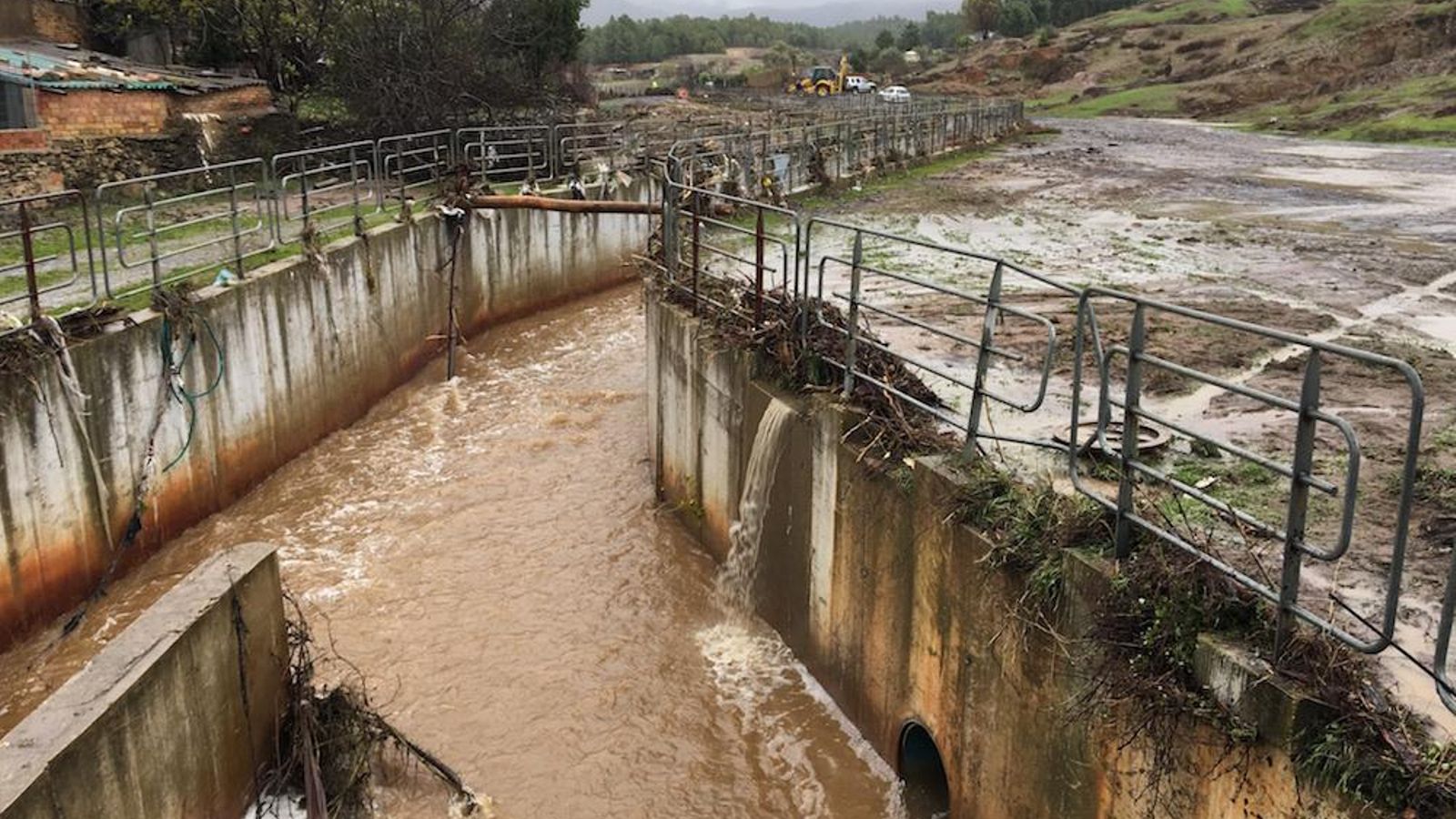 Caudal del arroyo que provocó la riada.