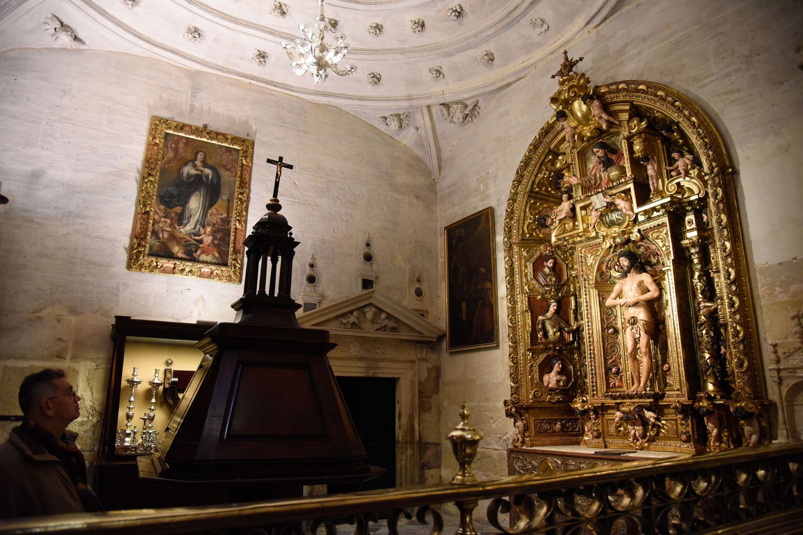 El retablo del Ecce Homo tras ser restaurado por Jesús Mendoza.
