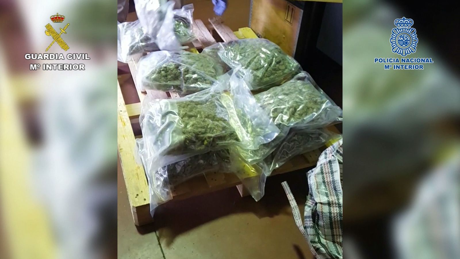 La droga intervenida por los investigadores