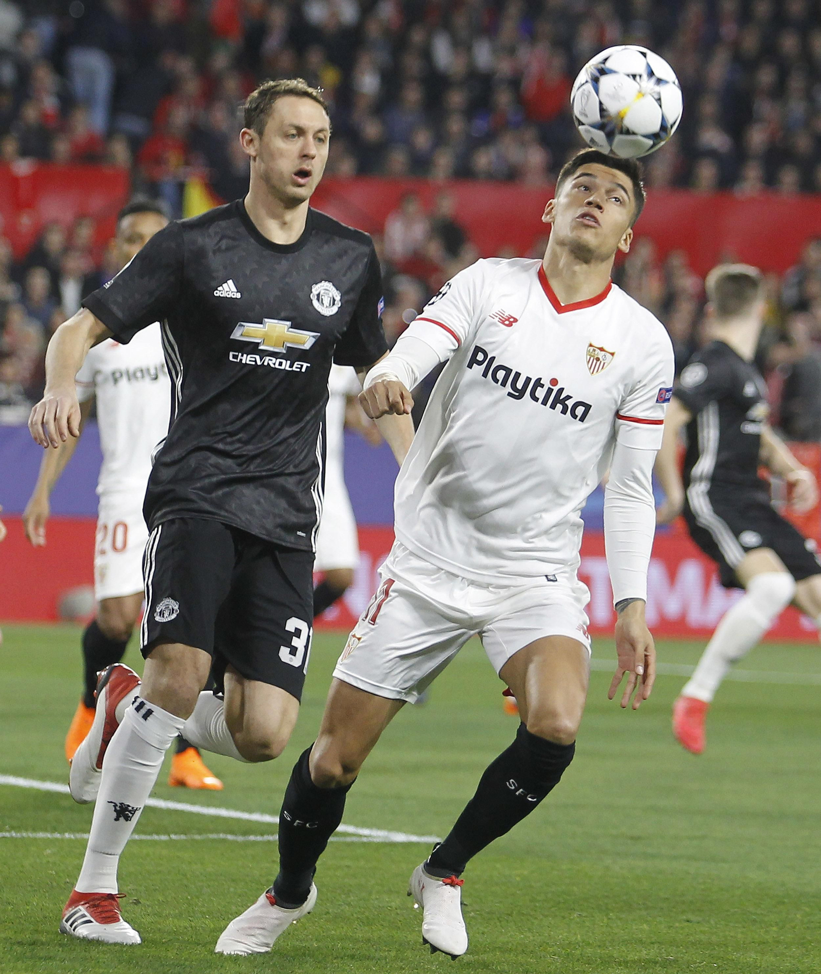 Las imágenes del Sevilla-Manchester United