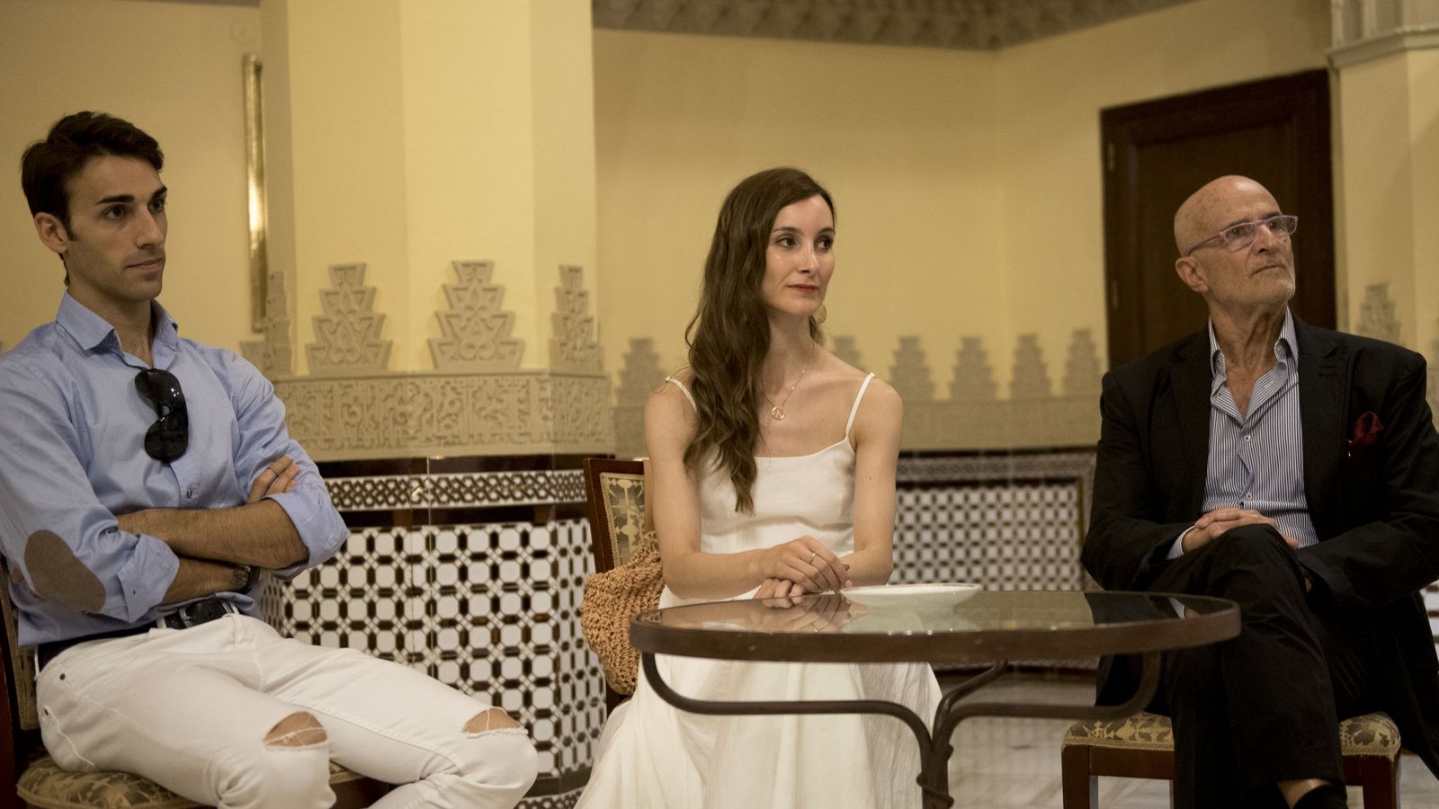 Lorca Massine (coreógrafo), Ion Agirretxe (Molinero) y  Aída Badía (Molinera).