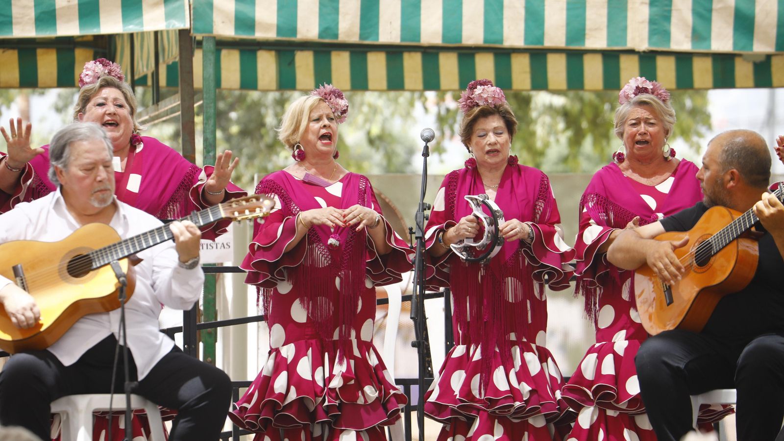 Uno de los coros que han actuado este sábado de feria.