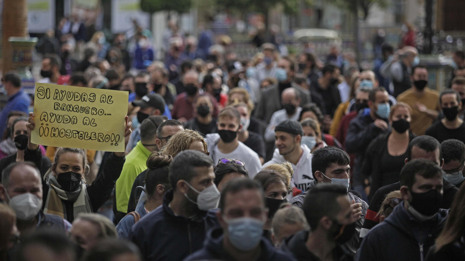 Fotos de la manifestación de la hostelería en Algeciras