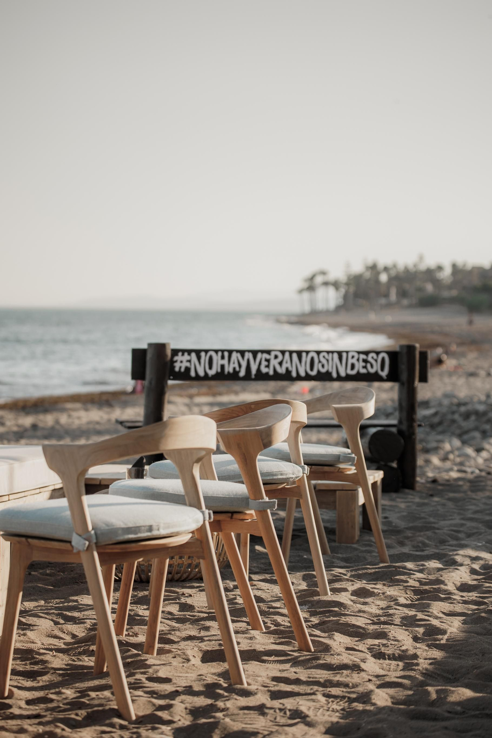 El famoso banco de Beso Beach