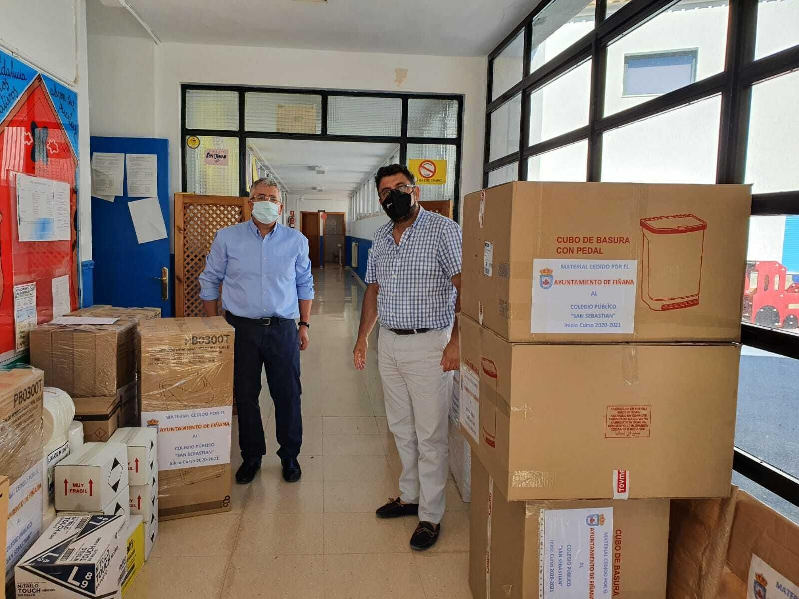 Fiñana refuerza las medidas de prevención del CEIP San Sebastián.