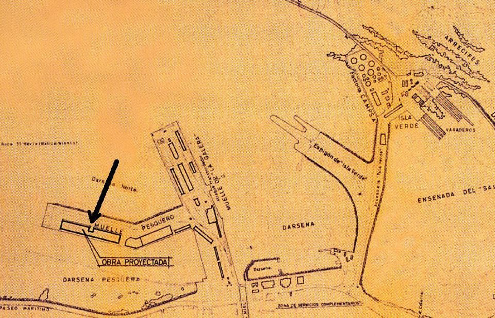 'Proyecto de nueva lonja del pescado en el puerto de Algeciras', 29 de diciembre de 1966.