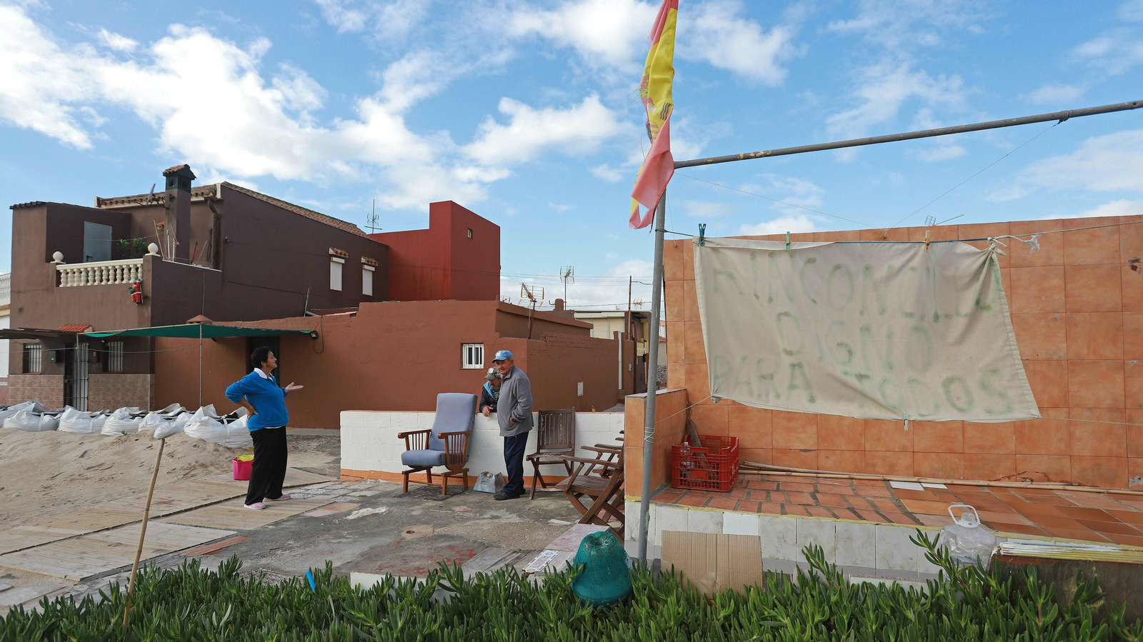 Pérdida de arena en la playa de El Rinconcillo