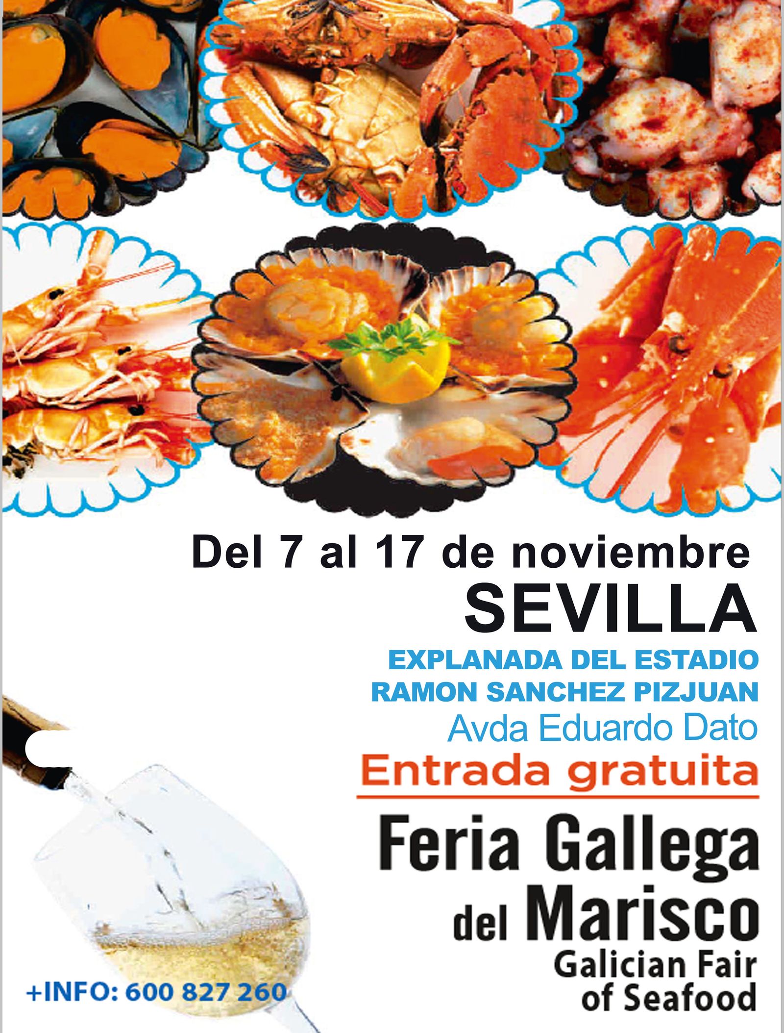 Cartel de la Feria Gallega del Marisco.