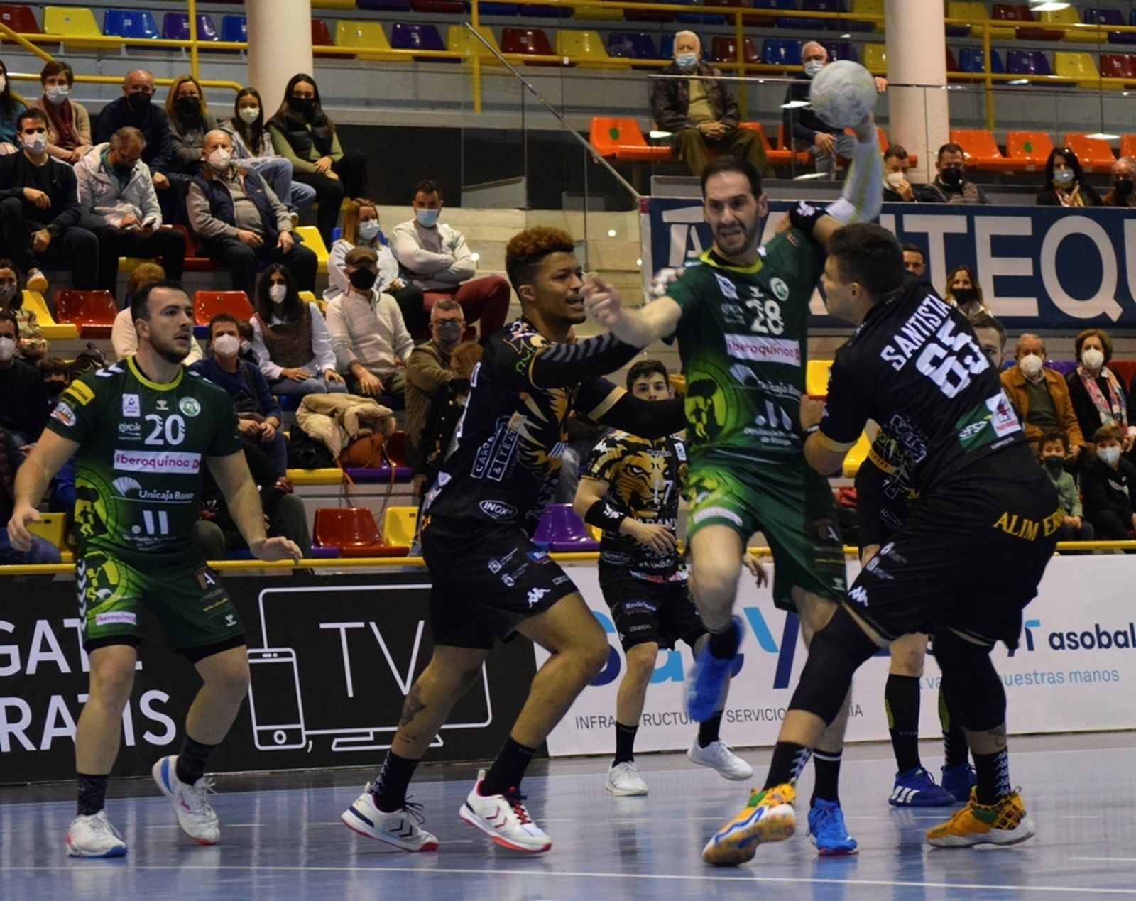 Una acción ofensiva del Iberoquinoa.