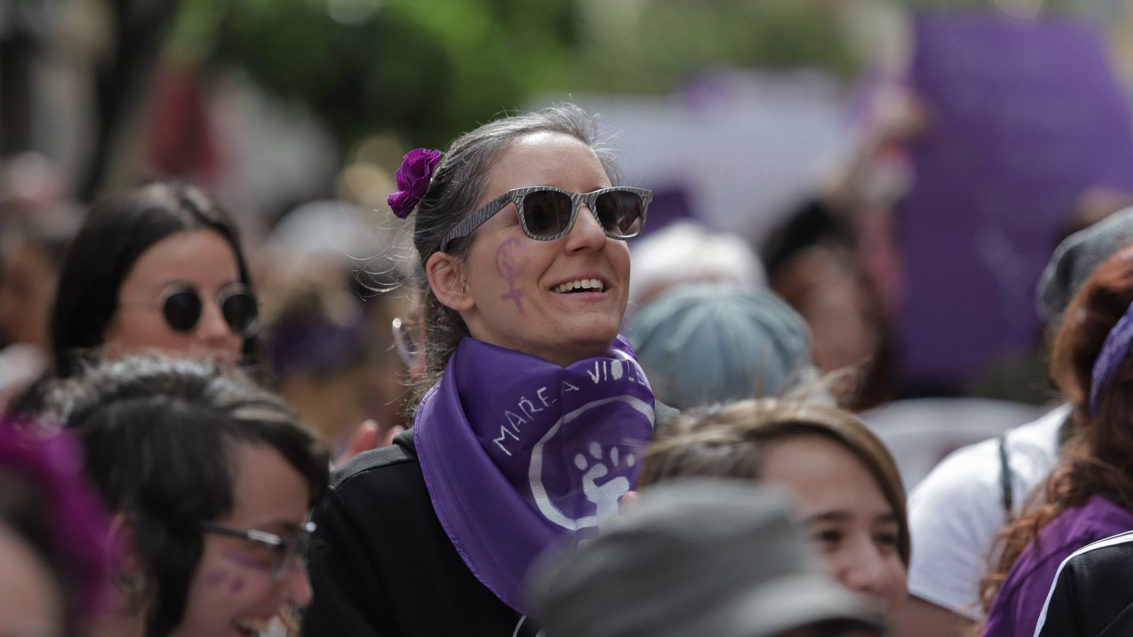 Imágenes de la manifestación  por el Día de la Mujer en Algeciras