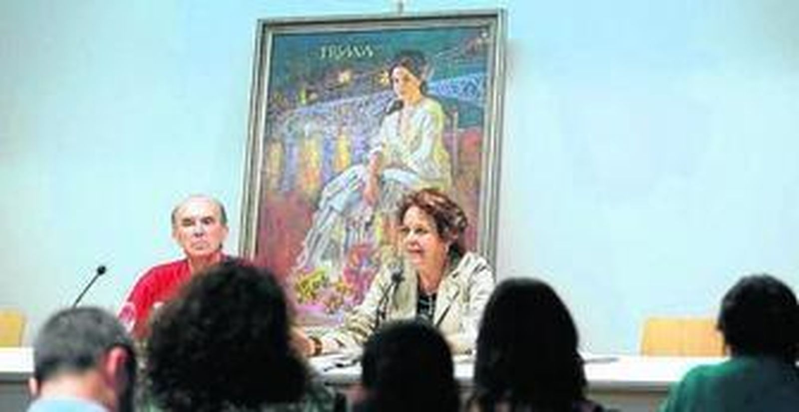 José Manuel García y Carmen Castreño, ayer en la presentación.