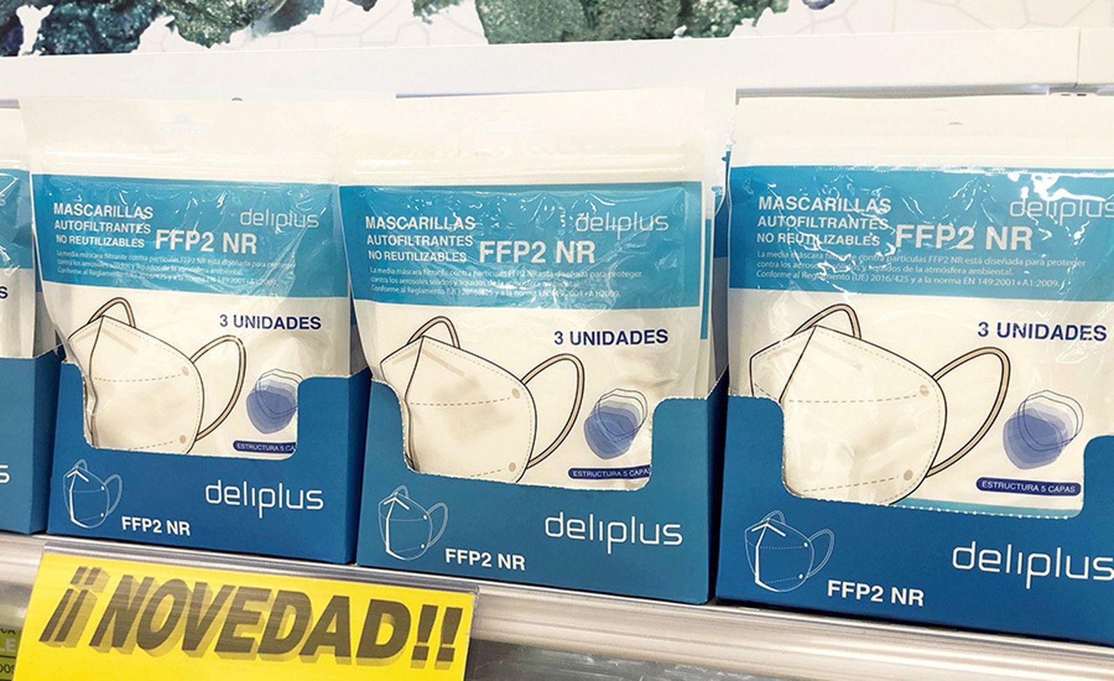 Las nuevas mascarilla FFP2 puestas a la venta por Mercadona.