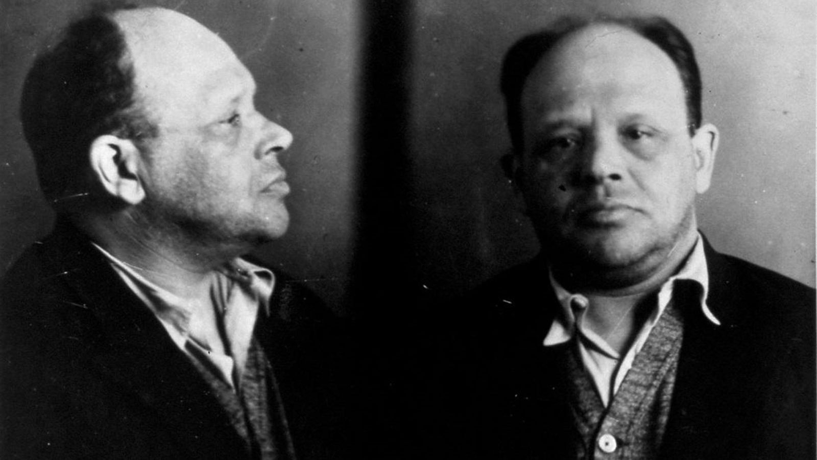 Ficha policial de Bábel tras su detención por el NKVD. Ficha policial de Bábel tras su detención por el NKVD.