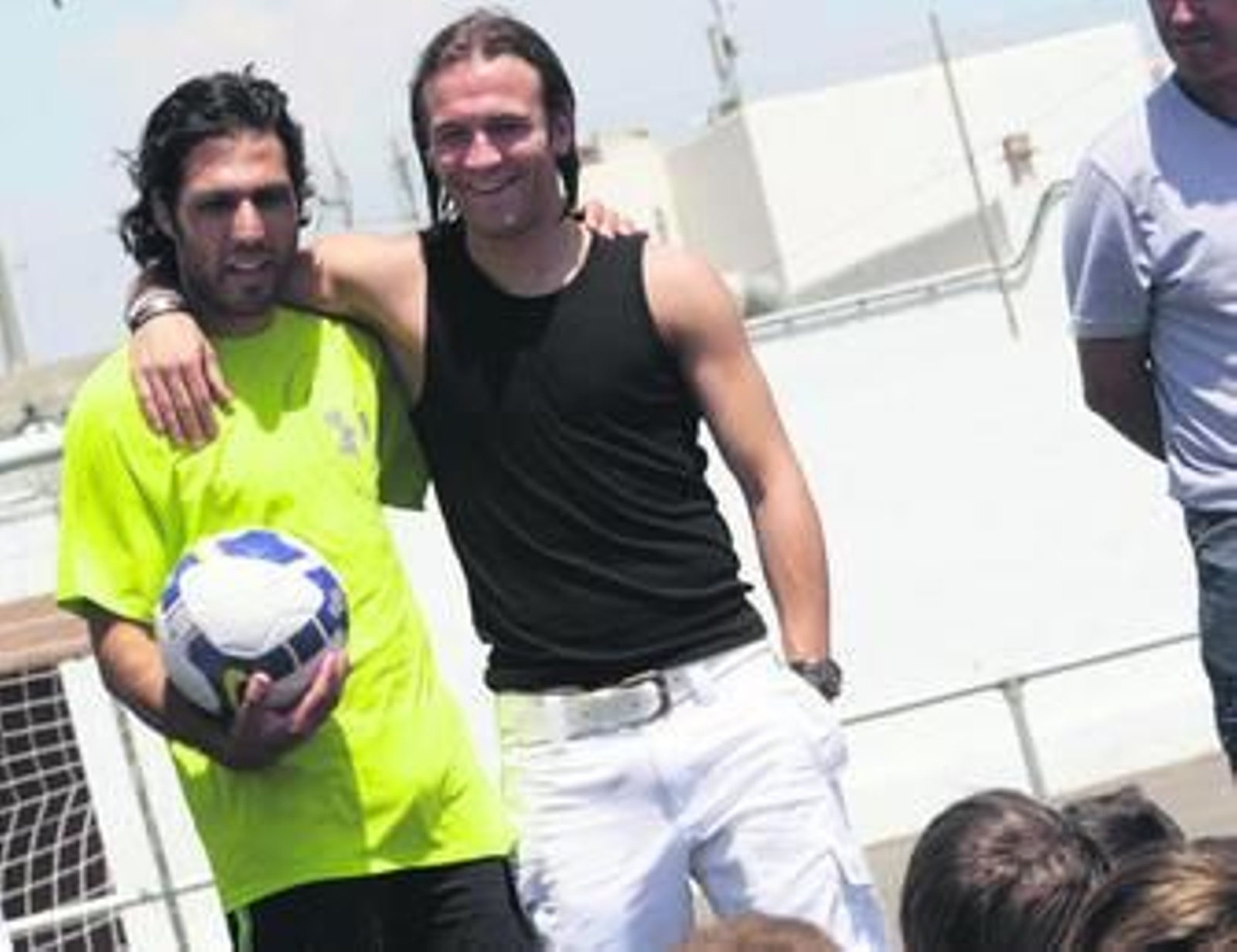 José Ortiz y Diego Capel, durante el campus de Níjar, Almería.