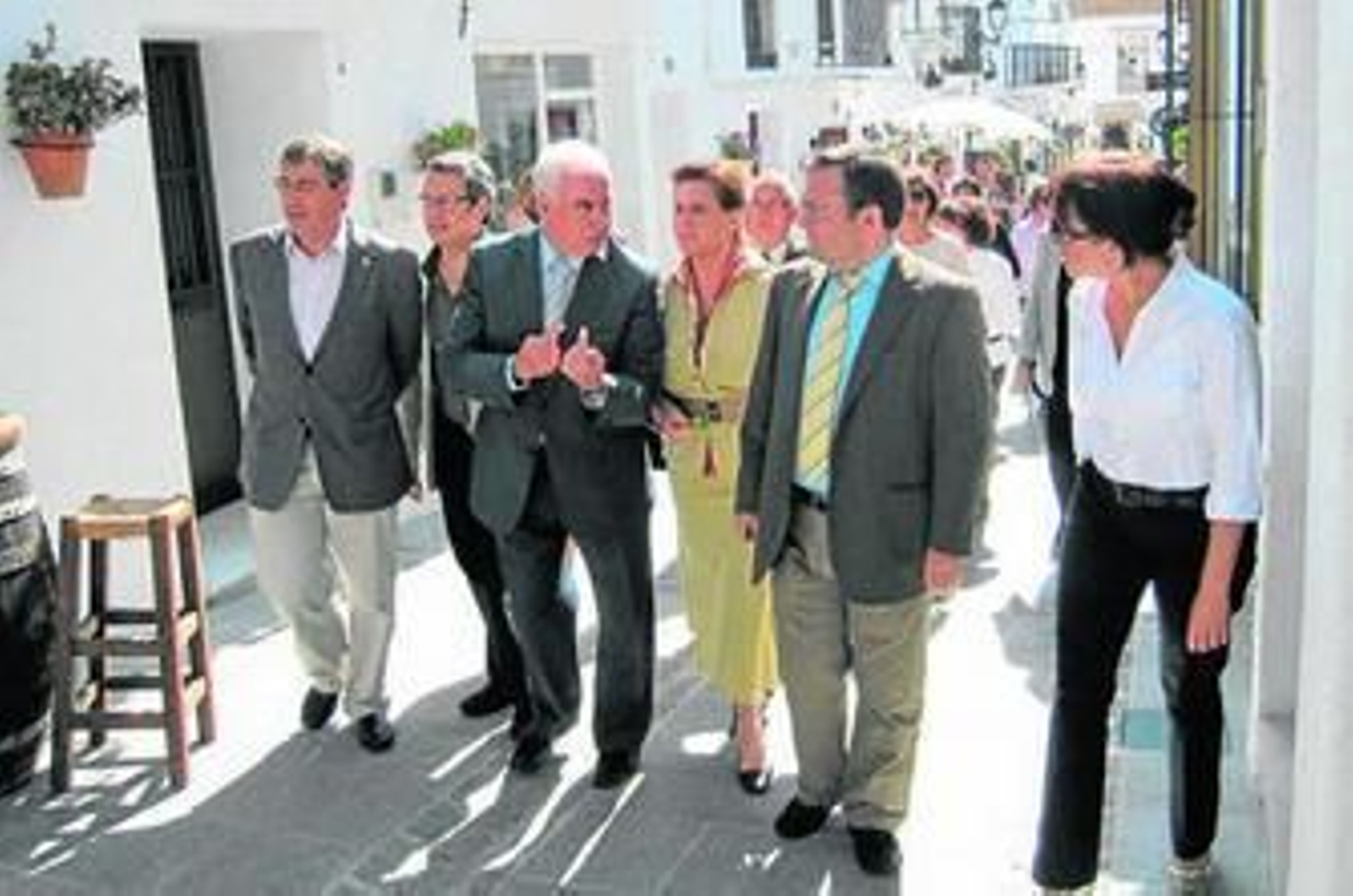 Antonio Sánchez, Luis Tomás, Luciano Alonso, Rosa Torres y Miguel Ángel Heredia, ayer, en Mijas.