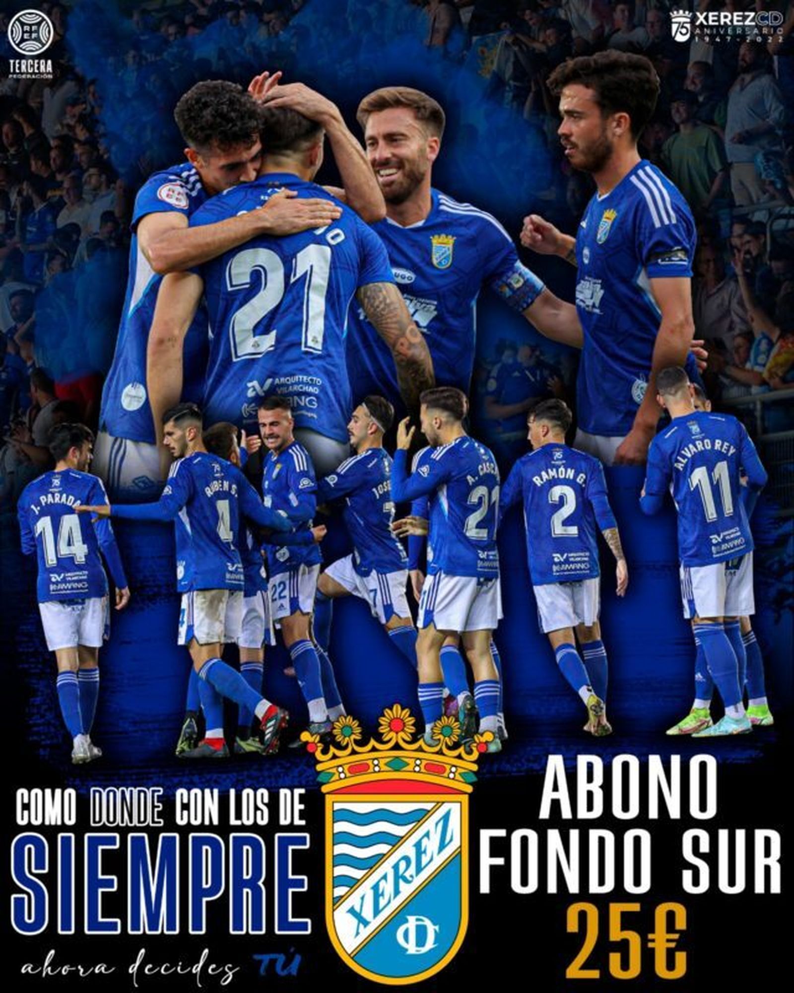 Cartel del abono especial para Fondo Sur.