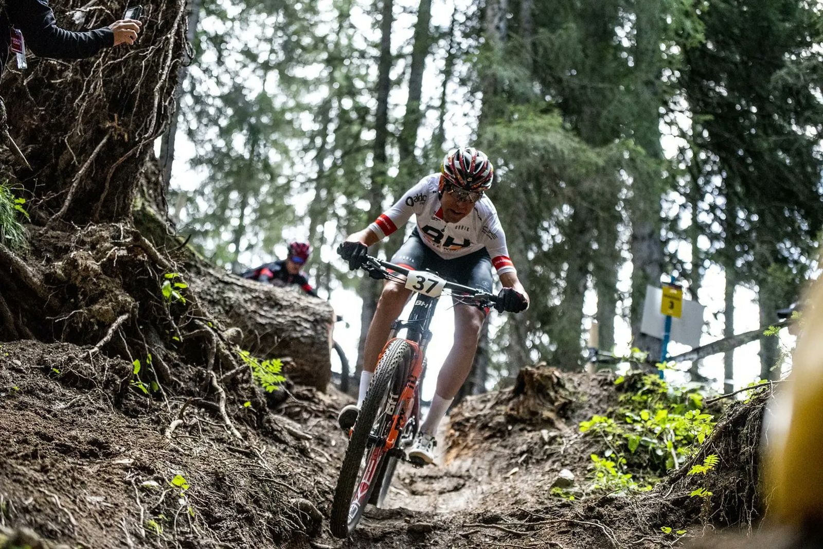 David Valero, durante la prueba de este domingo