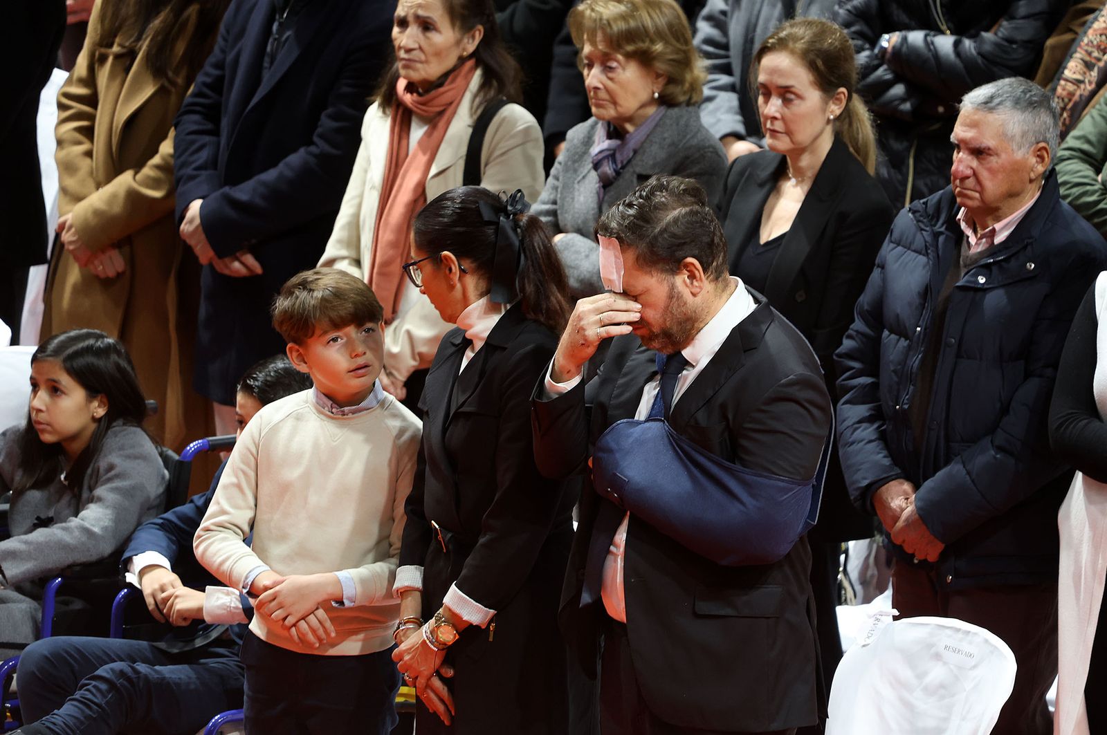 Fotografías de la misa funeral por las víctimas del accidente de tren en Adamuz