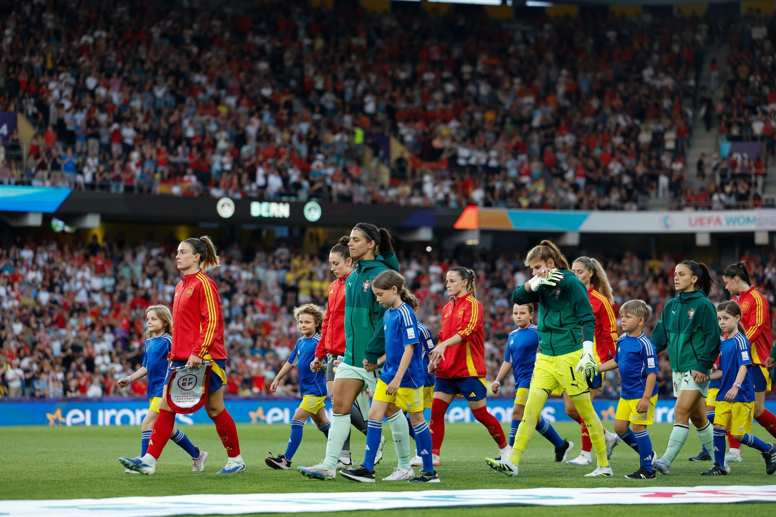Las fotos del España - Portugal en la Eurocopa femenina
